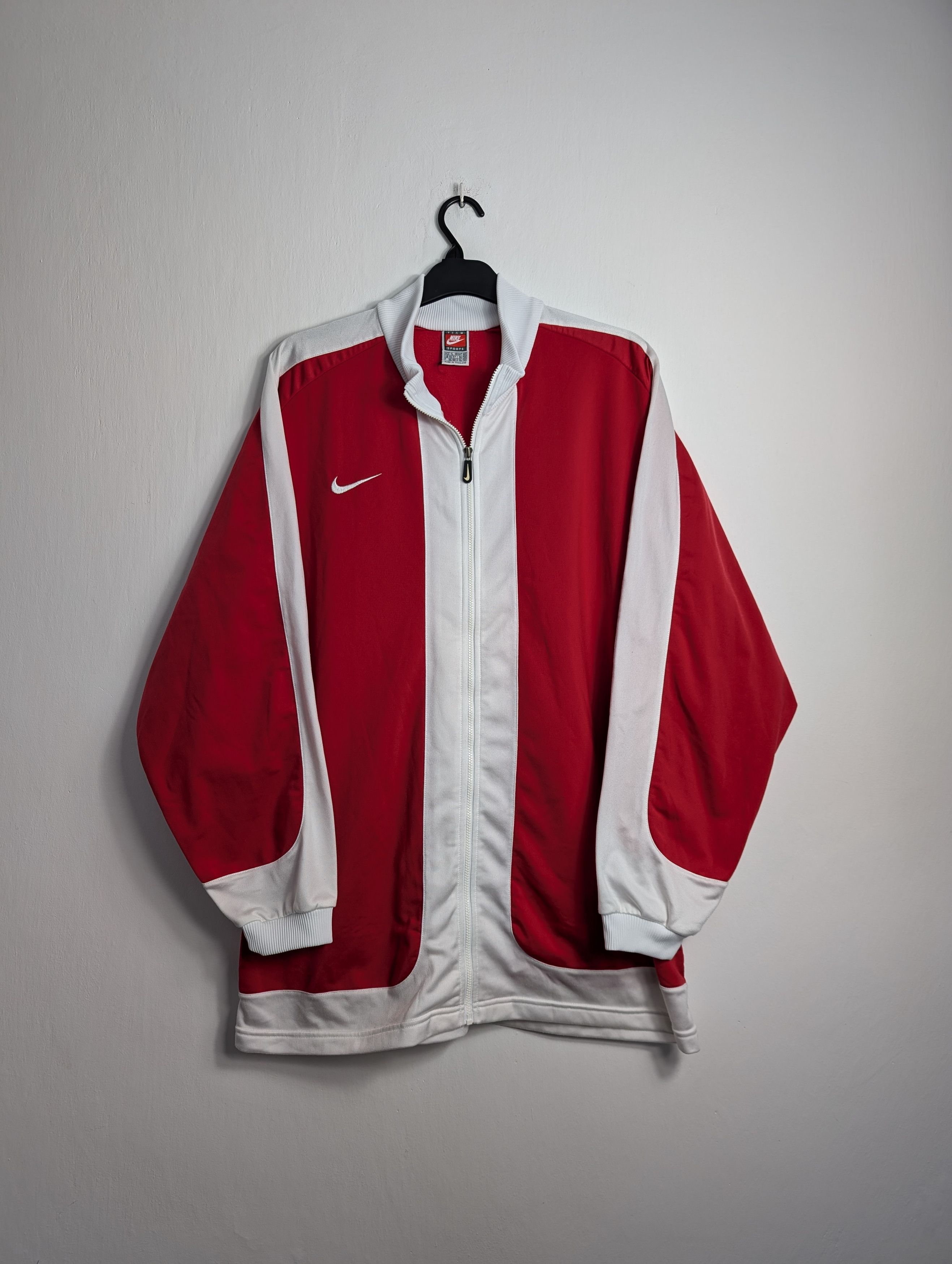 Nike Vintage Nike Team Track Jacket Red White Baggy Y2K XL Size US XL / EU 56 / 4 - 1 Thumbnail