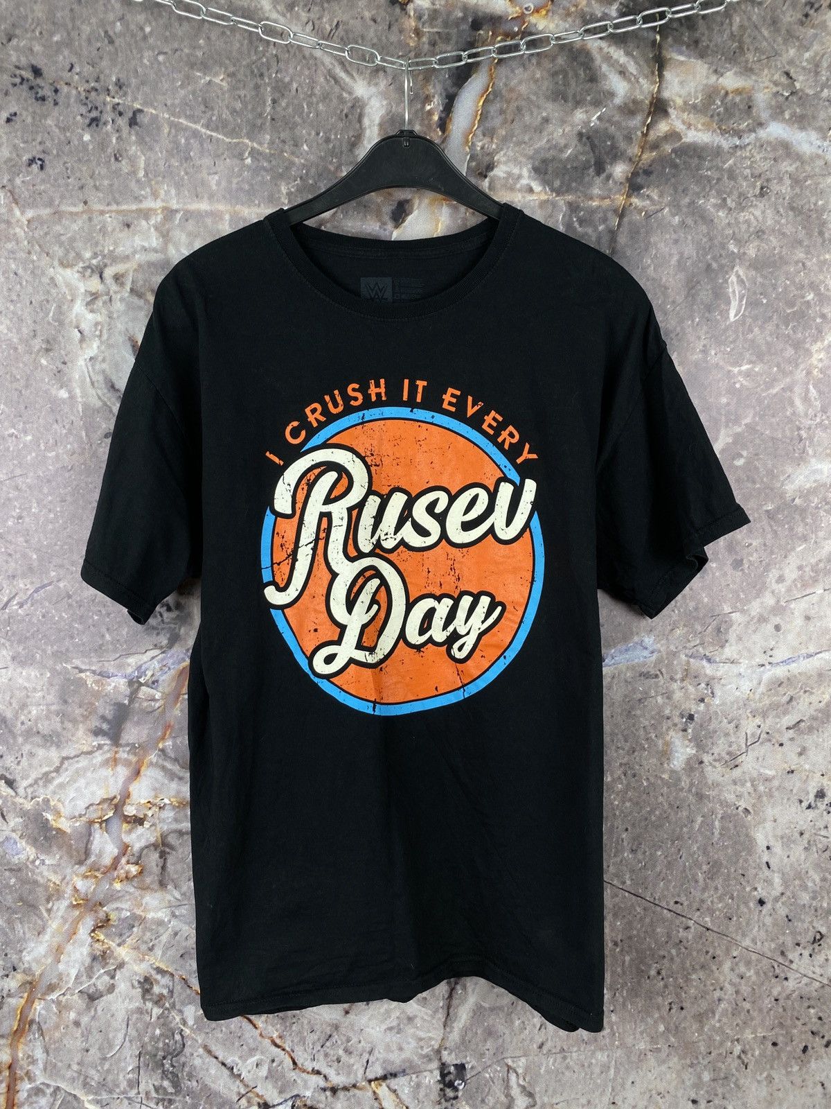 WWE × WWF Men’s Rusev Day WWE WWF T-Shirt Wrestling Size XL Size US XL / EU 56 / 4 - 1 Thumbnail