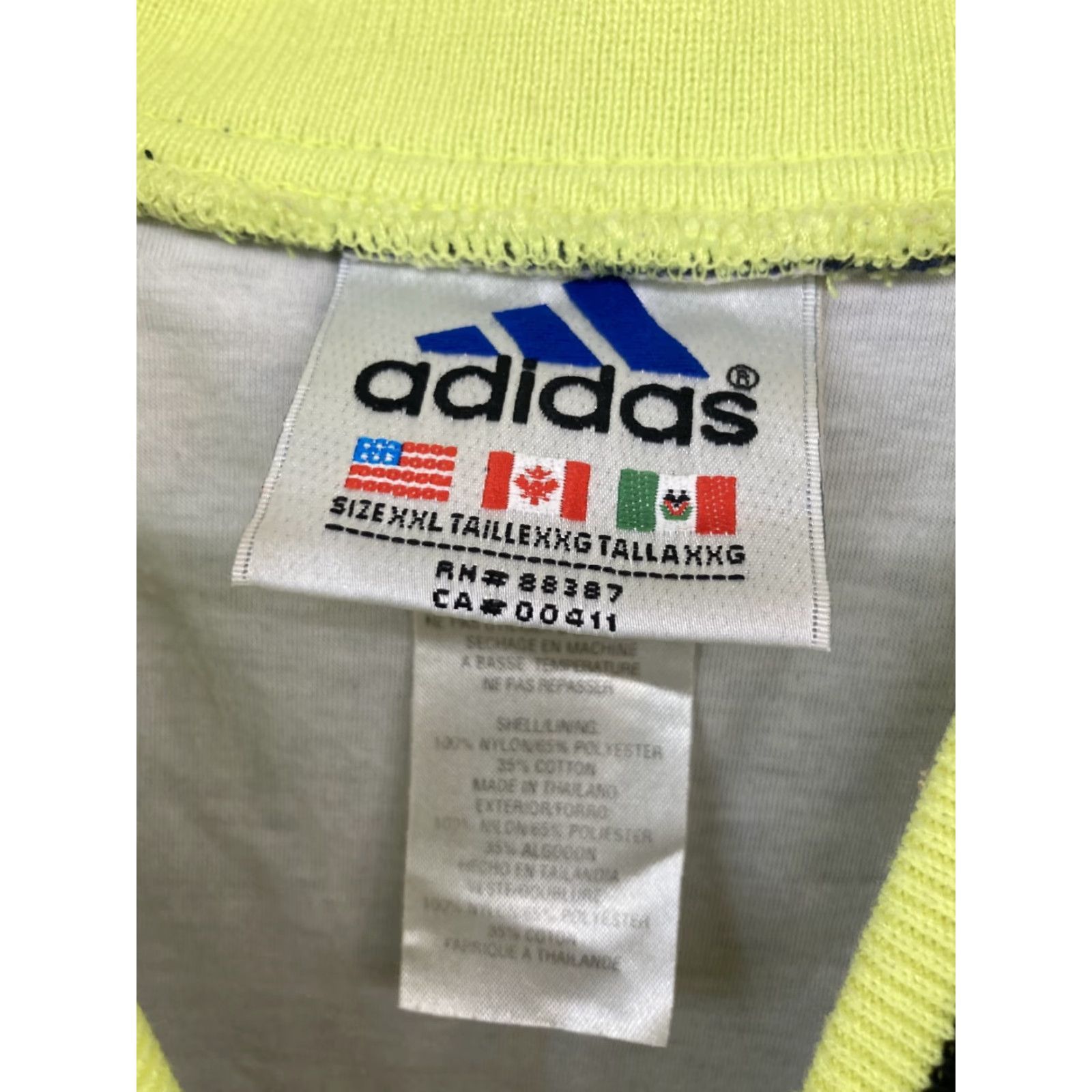 Adidas Adidas VTG Windbreaker Sweatshirt XXL Blue Green Logo Side Zippers Mens 2XL Zip Pockets Town-Brand-Style: Pullover Sports Soccer Size US XXL / EU 58 / 5 - 2 Thumbnail