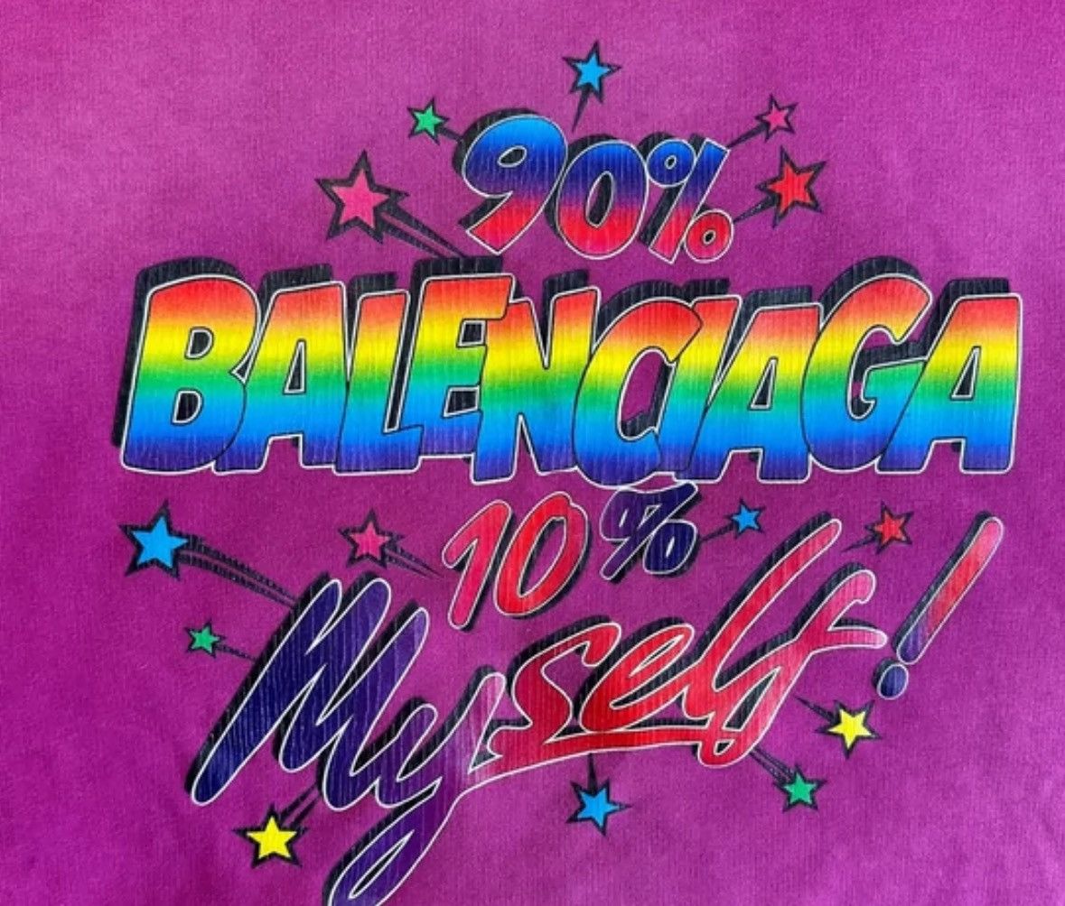 Balenciaga Balenciaga rainbow letter logo hoodie Size US M / EU 48-50 / 2 - 3 Thumbnail