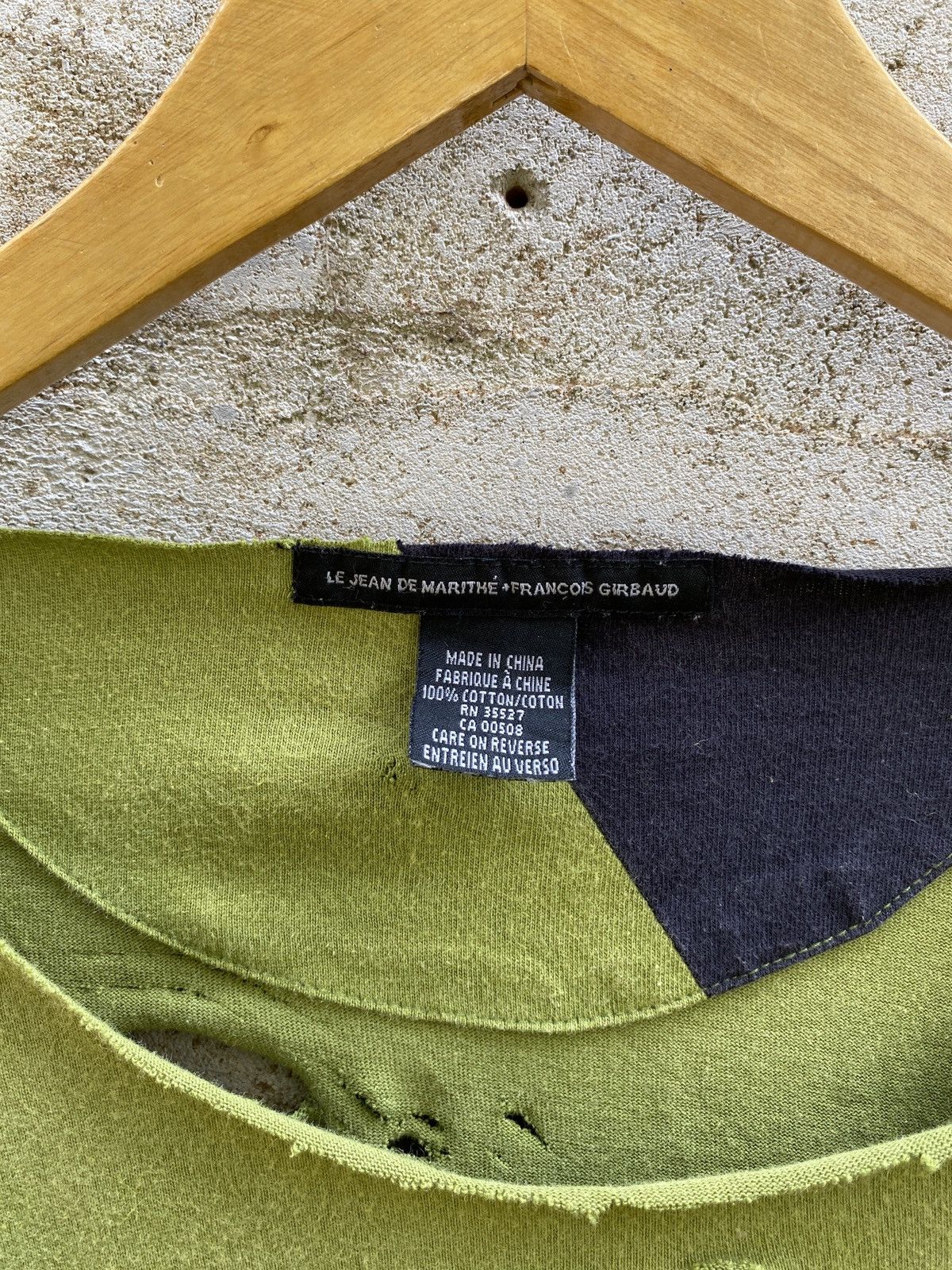 If Six Was Nine × Le Grande Bleu (L.G.B.) × Marithe + Francois Girbaud Marithe Francois Girbaud M+FG Distressed Grunge punk boxy Size US L / EU 52-54 / 3 - 7 Thumbnail