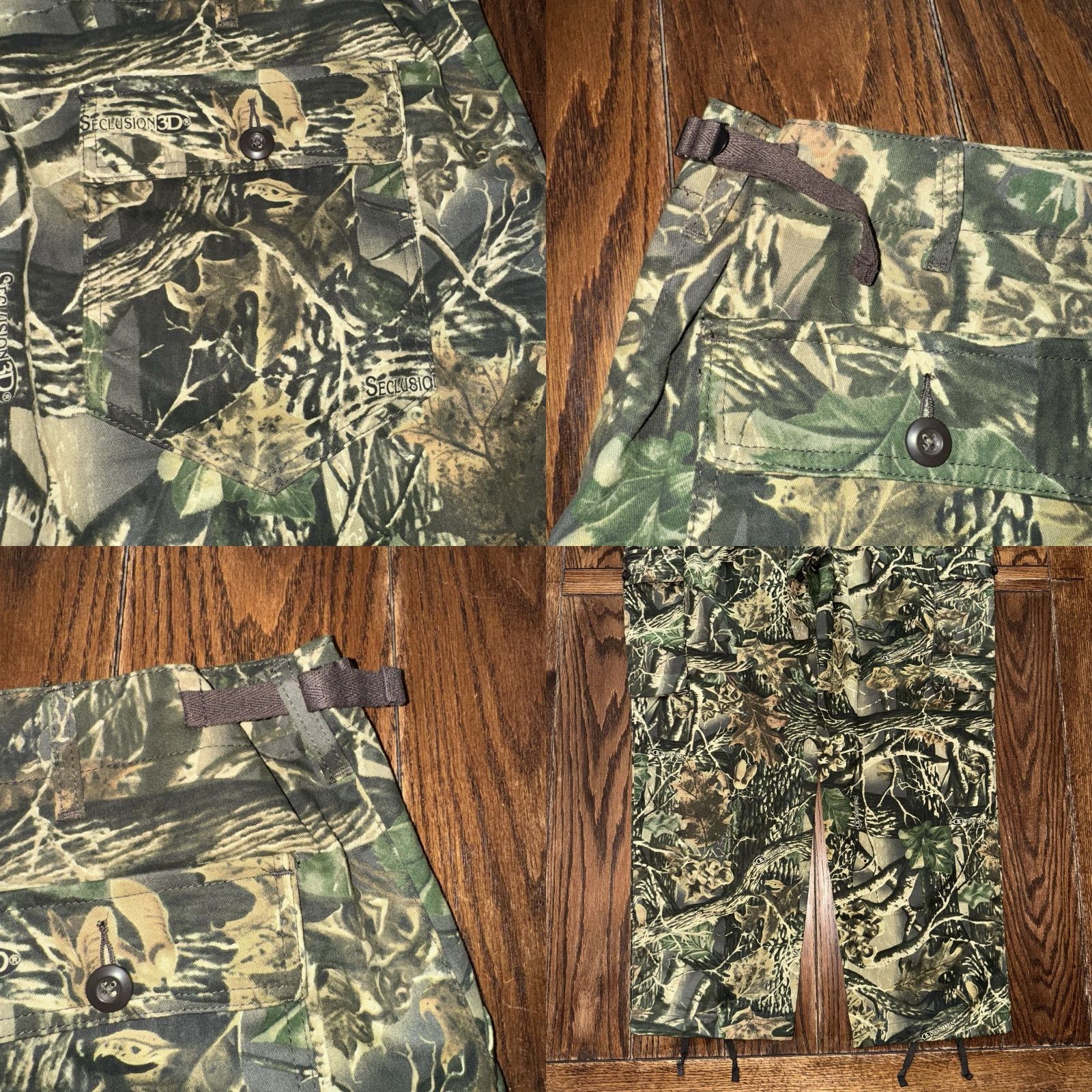 Vintage VINTAGE Cabela's Pants Mens 46x33 Camouflage Hunting Cargo Seclusion 3D Camo Adjustable Size US 30 / EU 46 - 8 Thumbnail
