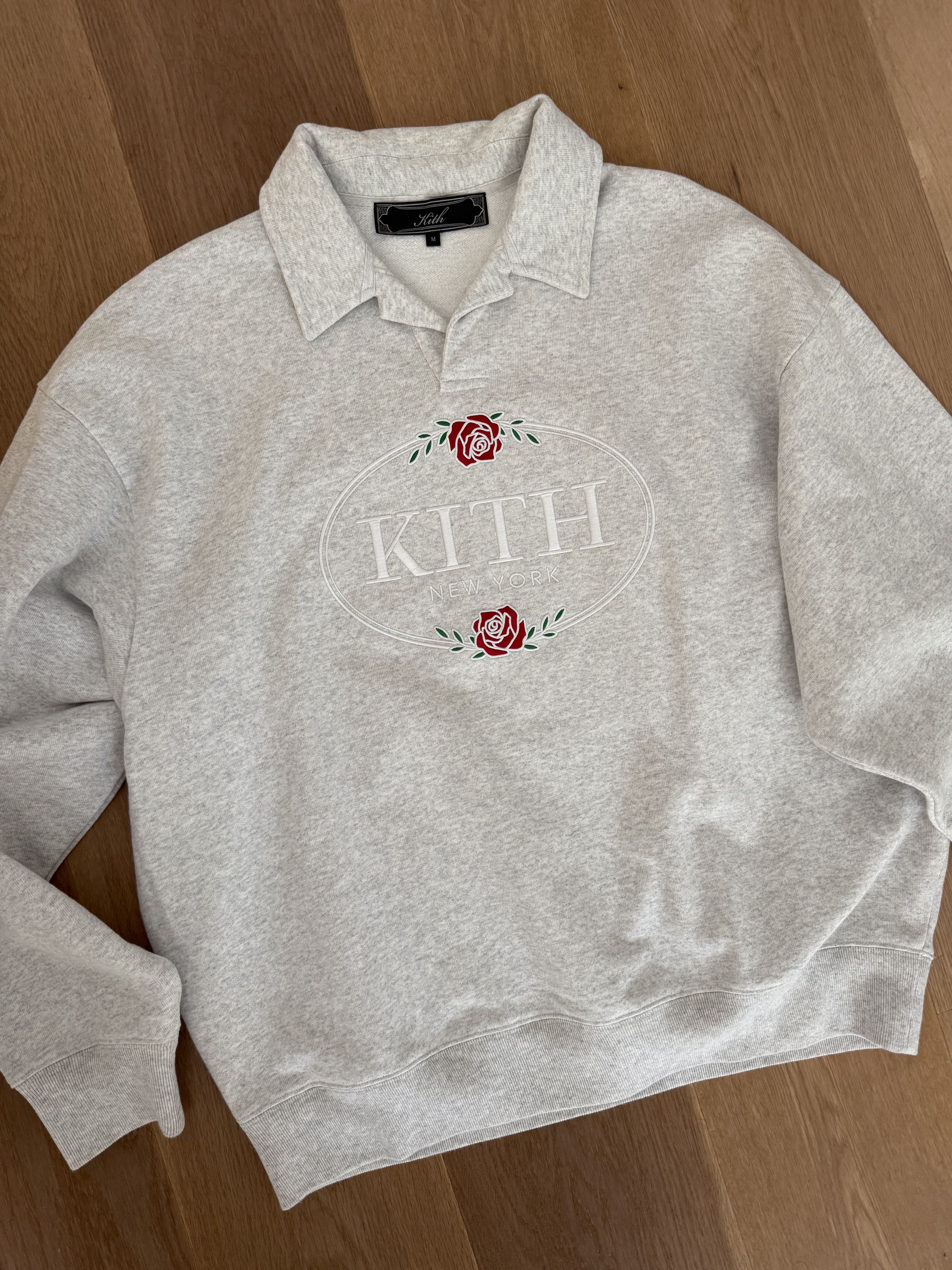 Kith Kith Gray Rose Nelson Collared Rugby Pullover | Grailed