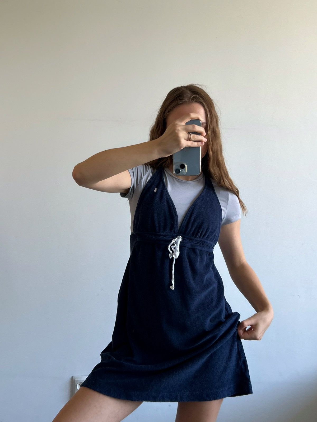 Dress Polo ralph lauren Terry Empire-Waist Halter Cover-Up