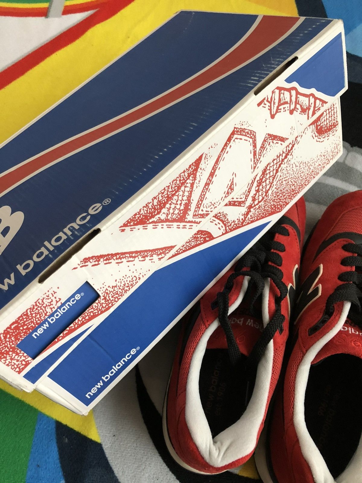 New Balance 8.5 New Balance 998 American Rebel White Red suede reflectiv Size US 8.5 / EU 41-42 - 25 Thumbnail