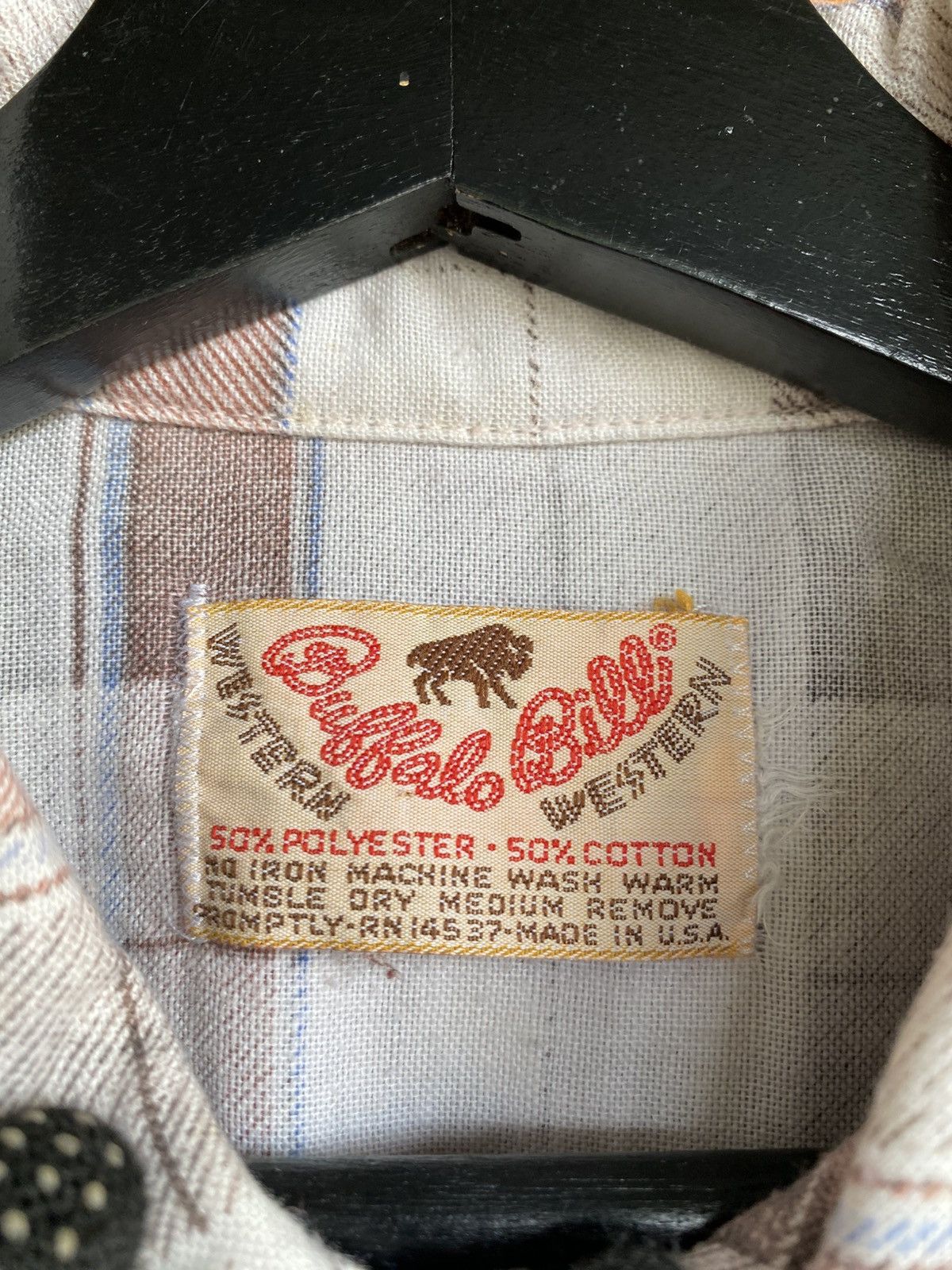 Vintage Vintage Buffalo Plaid Western Shirt 50/50 Cotton Polyester Size US M / EU 48-50 / 2 - 10 Thumbnail