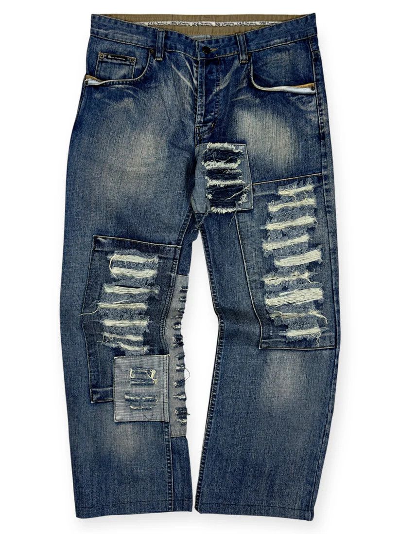 Dolce & Gabbana Dolce&Gabbana Patch Vintage Jeans Size US 36 / EU 52 - 1 Thumbnail