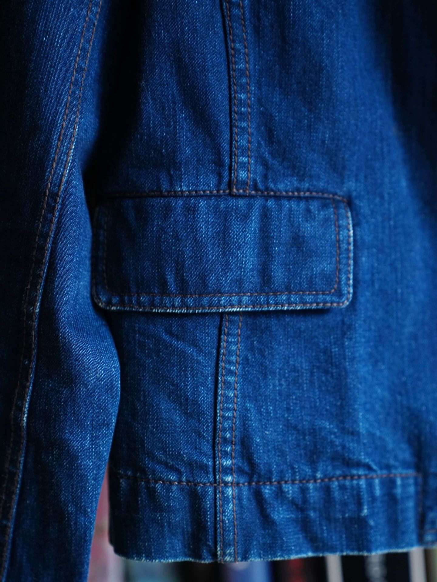 Celine Celine Vintage Deep Blue Denim Jacket Women's Size S Size XS / US 0-2 / IT 36-38 - 6 Thumbnail