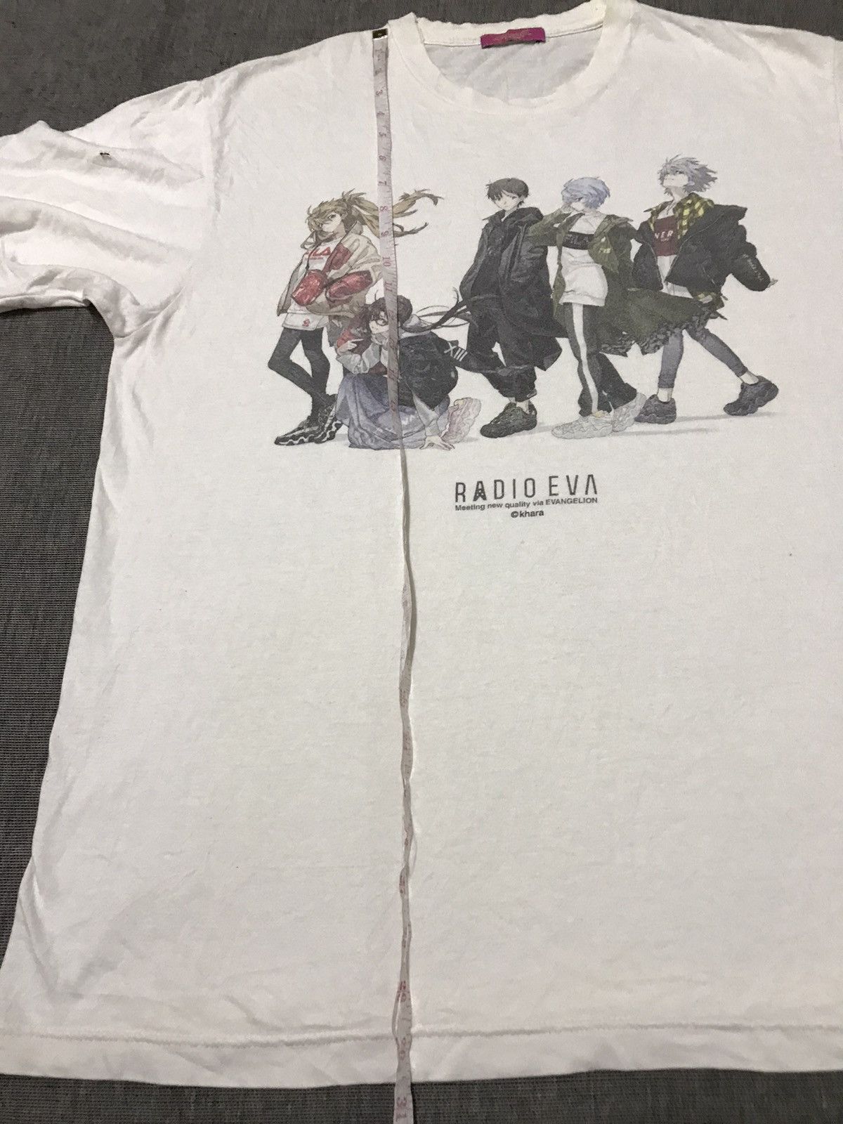 Anime × Japanese Brand Distress Evangelion Radio Eva @ Khara Anime Tshirt Size US L / EU 52-54 / 3 - 10 Thumbnail