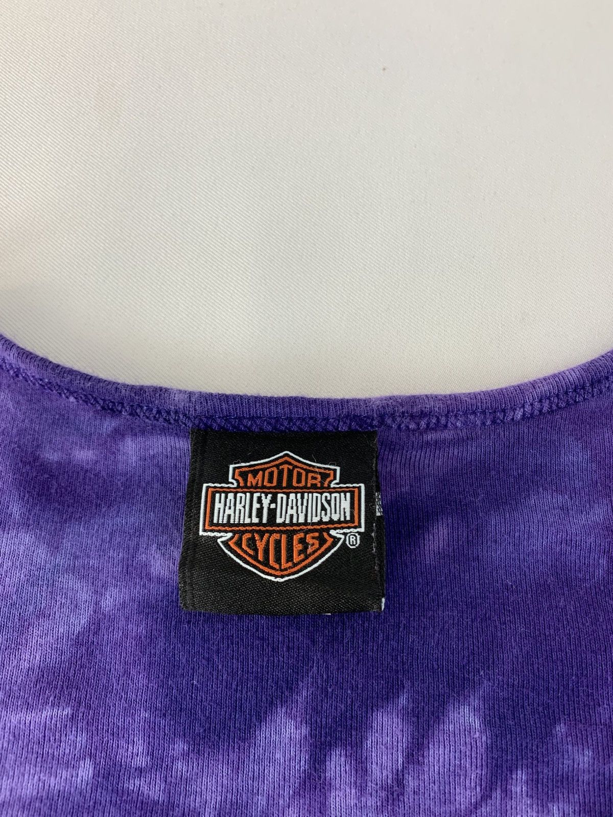 Harley Davidson 90s Harley Davidson V Neck Tye Dye Printed Longsleeve Tee Size XL / US 12-14 / IT 48-50 - 5 Thumbnail