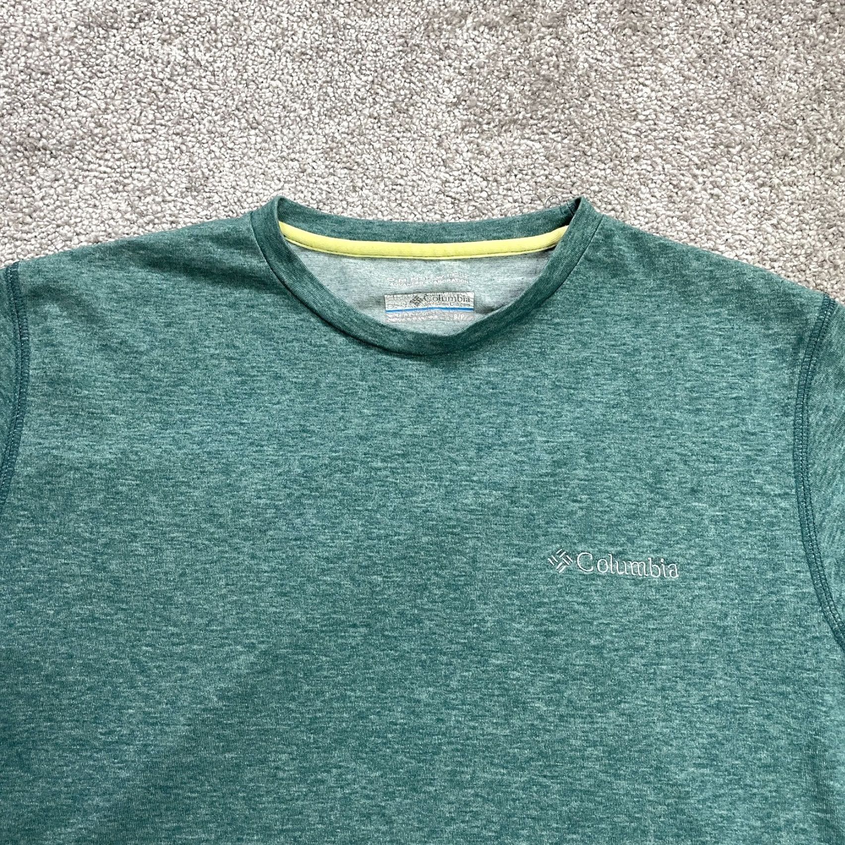 Vintage Columbia Omni Wick T-Shirt Mens Small Green Crew Neck Short Sleeve Casual Tee Size US S / EU 44-46 / 1 - 3 Thumbnail