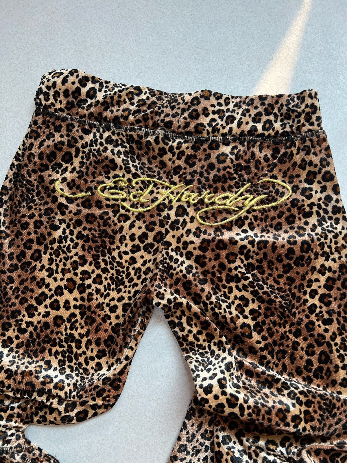 Ed Hardy Ed Hardy Leopard Printed Velvet Track Suit Size S / US 4 / IT 40 - 10 Thumbnail