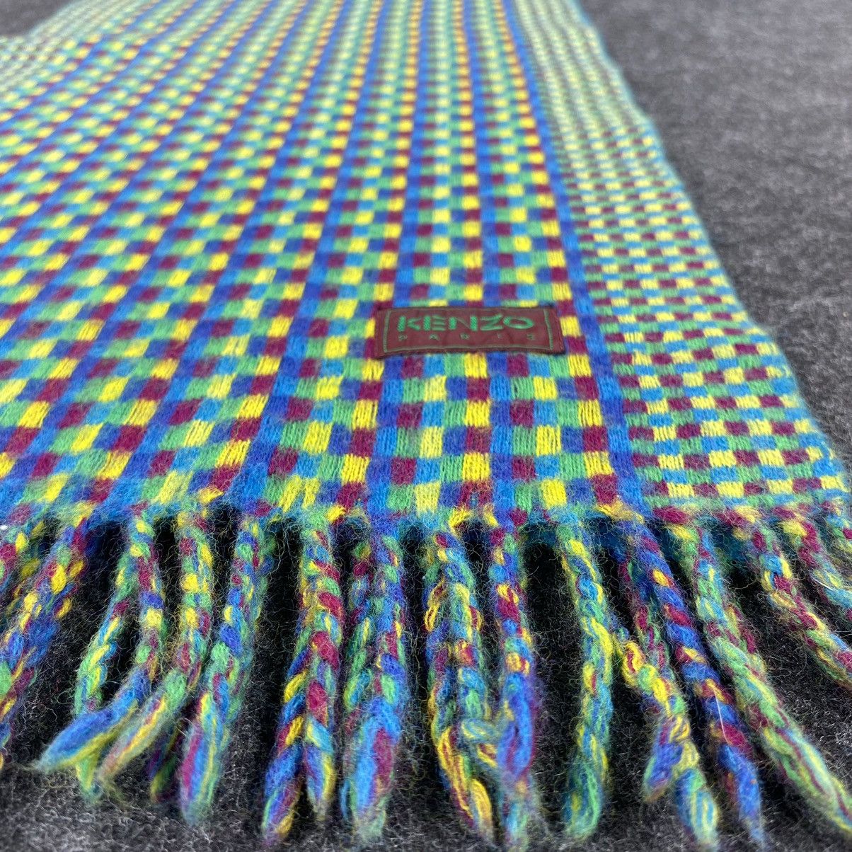 Kenzo × Vintage Kenzo Scarf # Muffler # Neckwear # D276 Size ONE SIZE - 6 Thumbnail