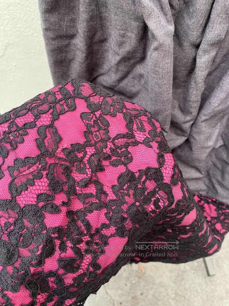Comme des Garcons Comme Des Garcons size M Gray lace pieced skirt M size wit Size 23" - 4 Thumbnail