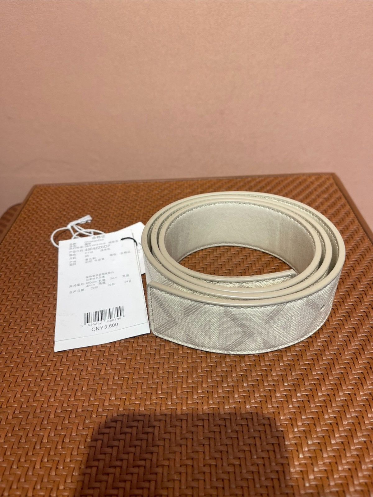 Dior Dior white leather belt Size ONE SIZE - 1 Thumbnail