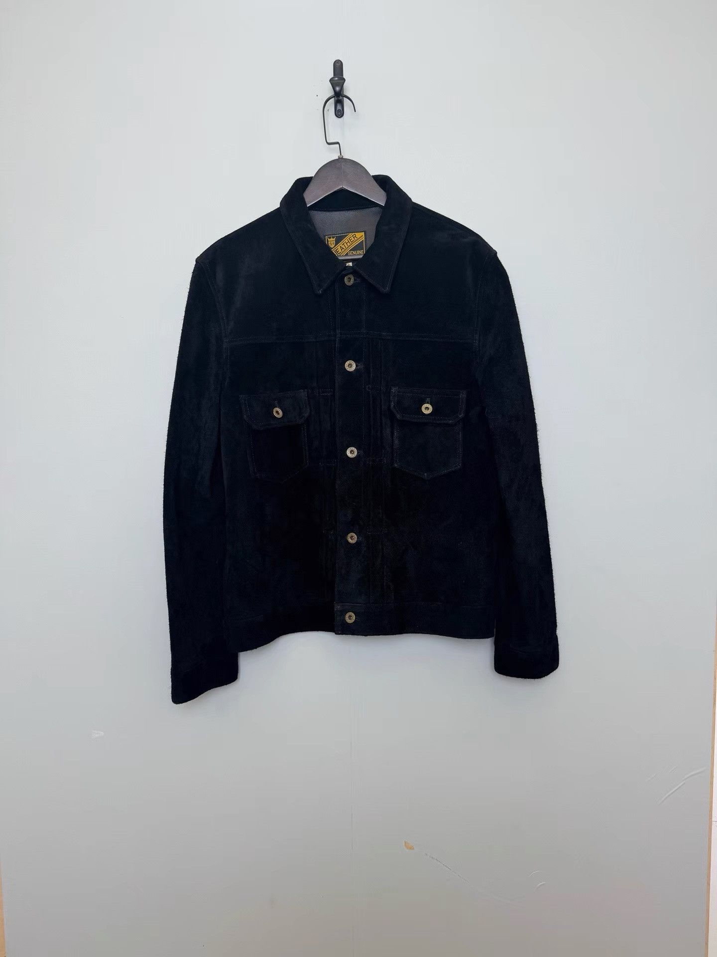 Y'2 Leather Y-2 LEATHER Black Suede Leather Jacket K36 Size US XS / EU 42 / 0 - 1 Thumbnail