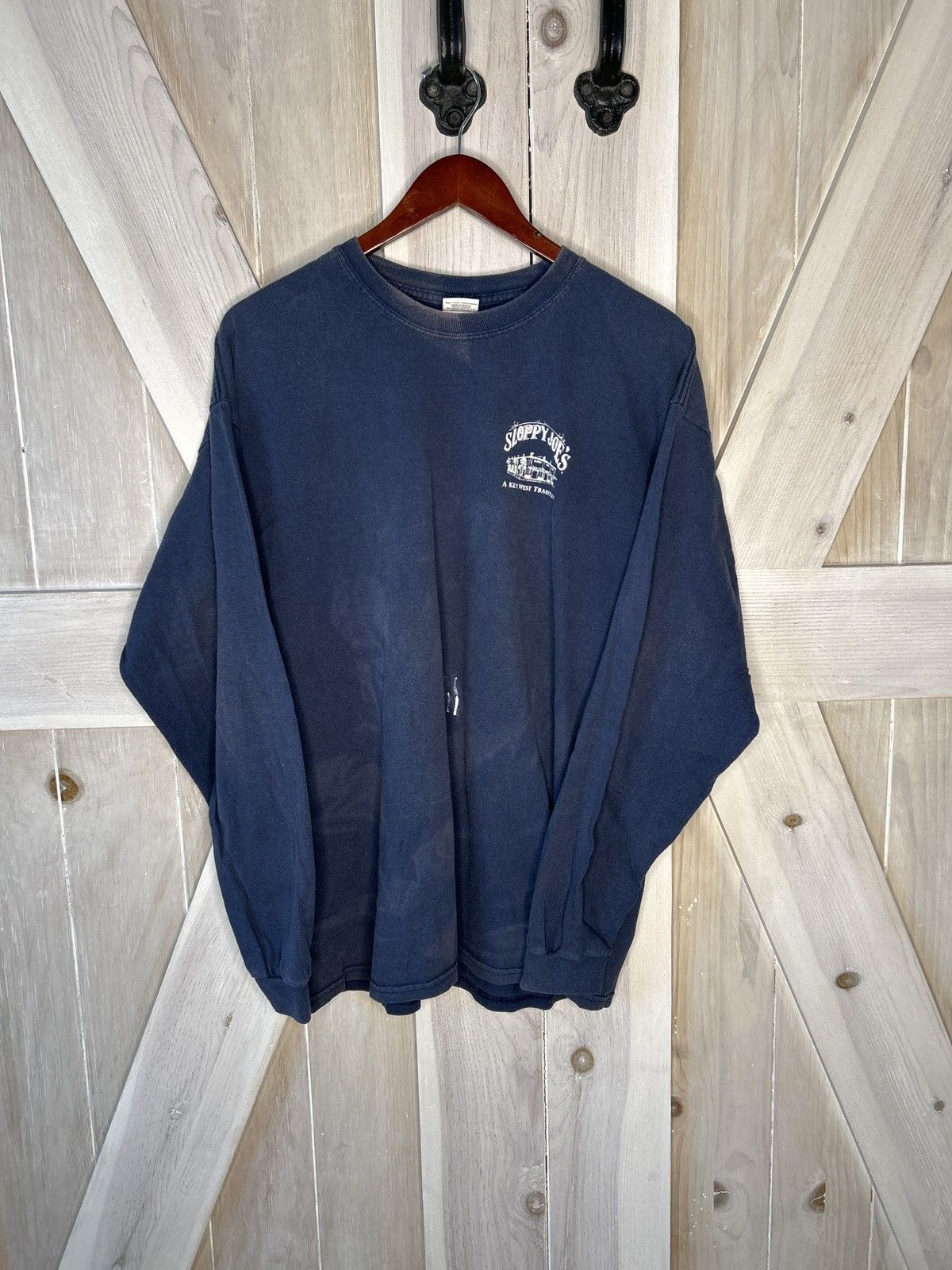 Gildan × Vintage Vintage faded longsleeve Size US XL / EU 56 / 4 - 1 Thumbnail
