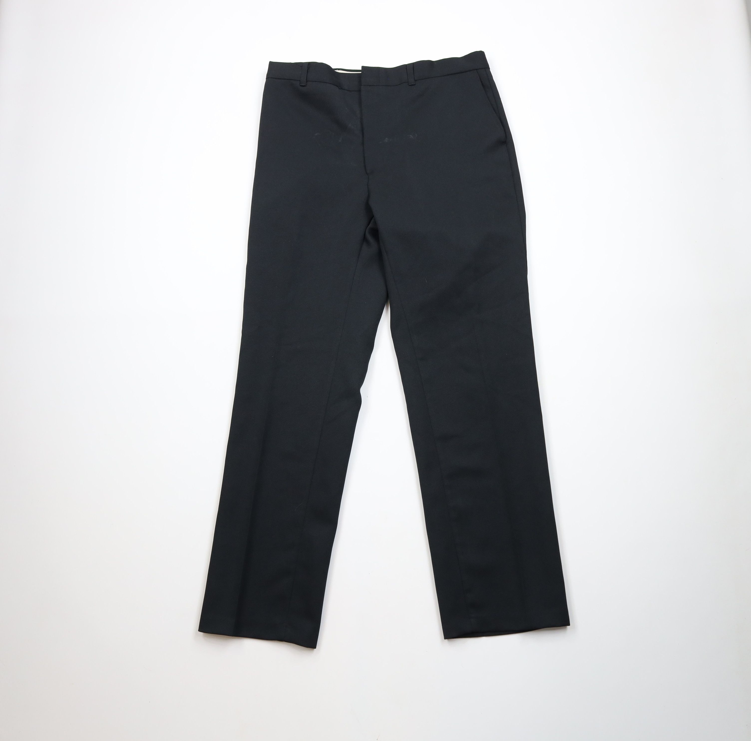 Vintage Vintage 70s Streetwear Knit Straight Leg Chino Pants Black Size US 36 / EU 52 - 1 Thumbnail