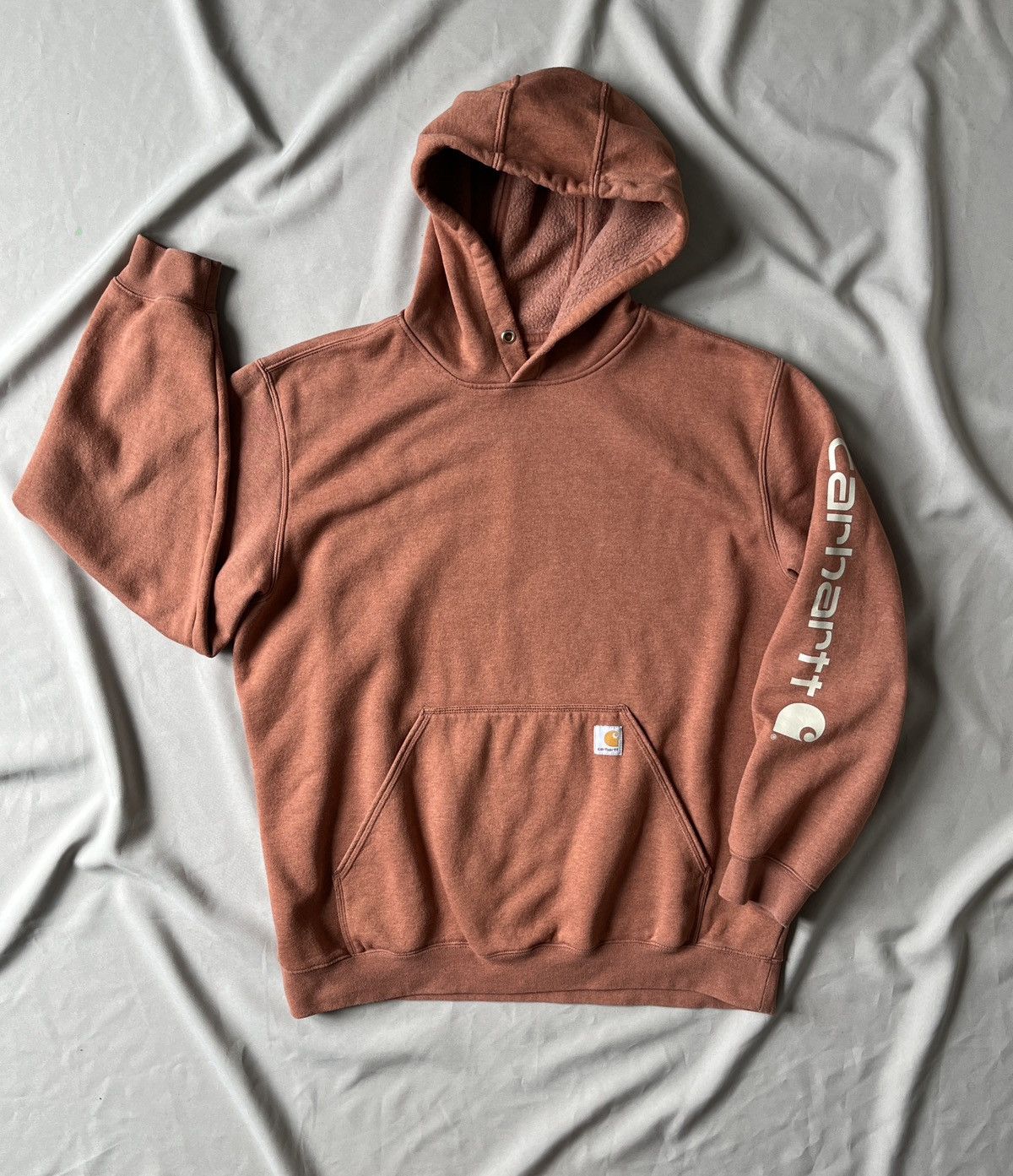 Carhartt CARHARTT Logo on the sleeve Work Massive Hoodie Size US XL / EU 56 / 4 - 1 Thumbnail