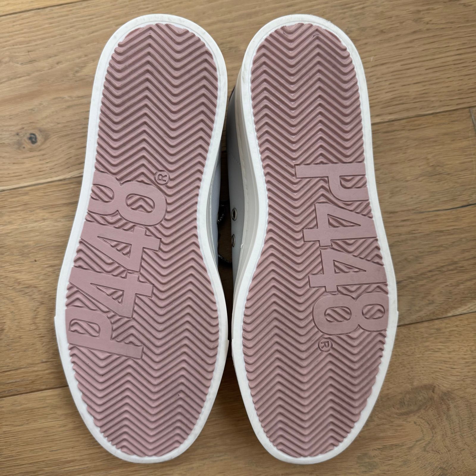 P448 P448 Jack Perforated Sneaker Pastel/Lilac Leather EU 38 Size US 7.5 / IT 37.5 - 6 Thumbnail