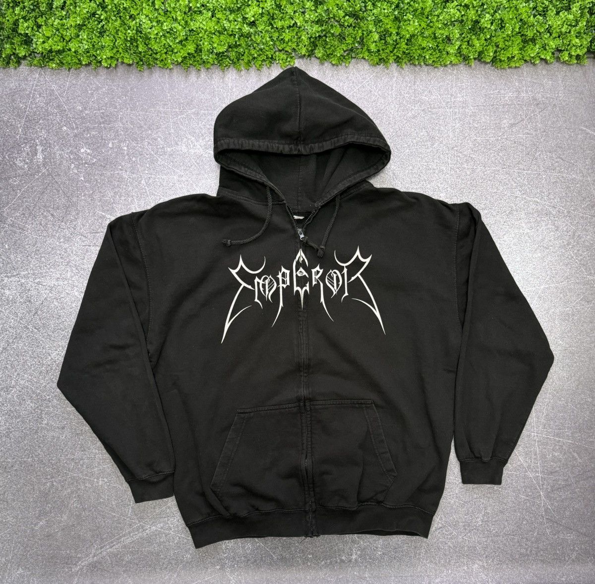 Band Tees × Vintage Vintage Emperor Hoodie zip hoodie In the Nightside Eclipse Size US XXL / EU 58 / 5 - 2 Thumbnail