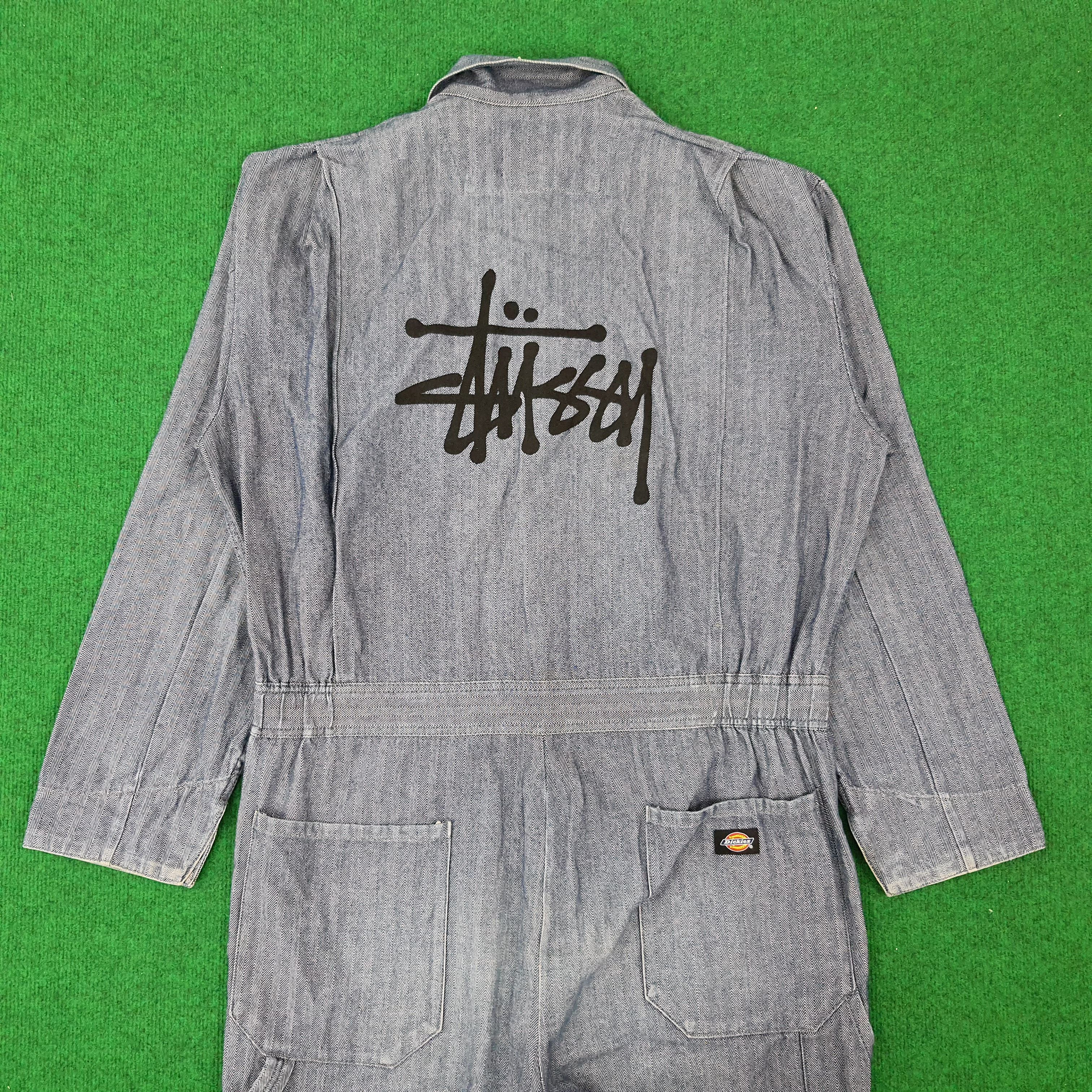 Dickies × Stussy × Vintage Vintage Dickies x Custom Stussy Logo Coverall Size US L / EU 52-54 / 3 - 1 Thumbnail