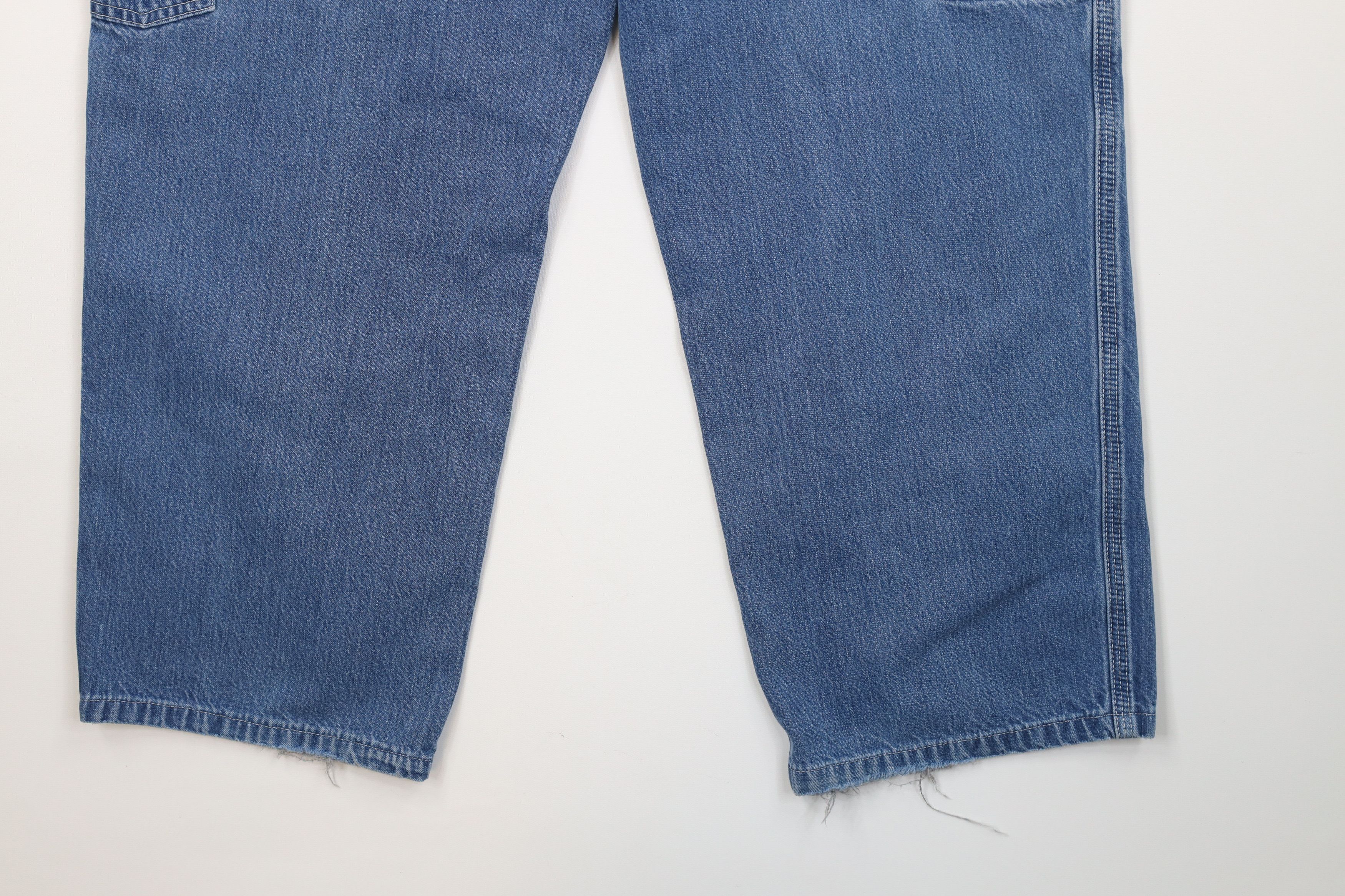 Carhartt Vintage Carhartt Wide Leg Dungaree Denim Jeans Blue Cotton Size US 36 / EU 52 - 15 Thumbnail