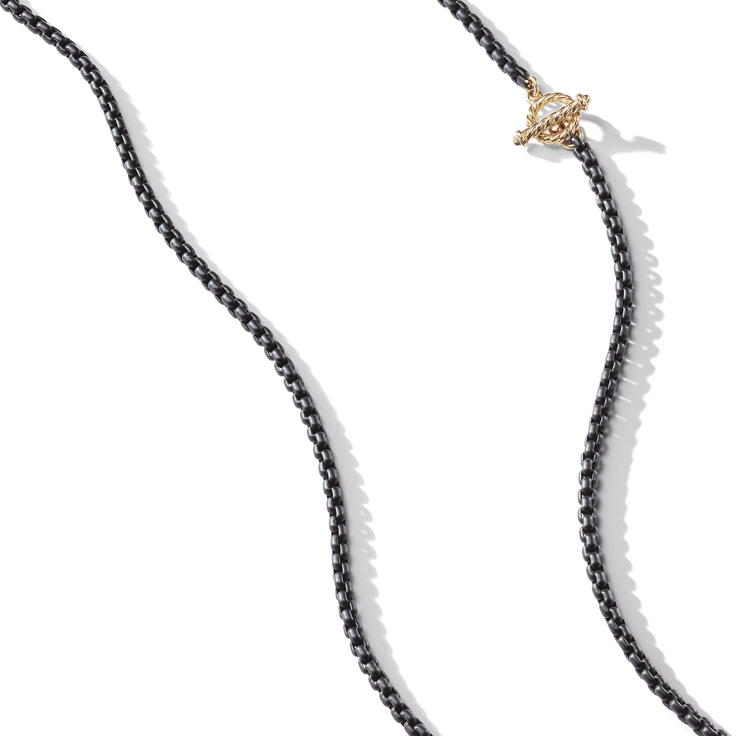 David Yurman o1w1db10525 N13302 Necklace in Black Acrylic with 14K Gold Size ONE SIZE - 2 Thumbnail