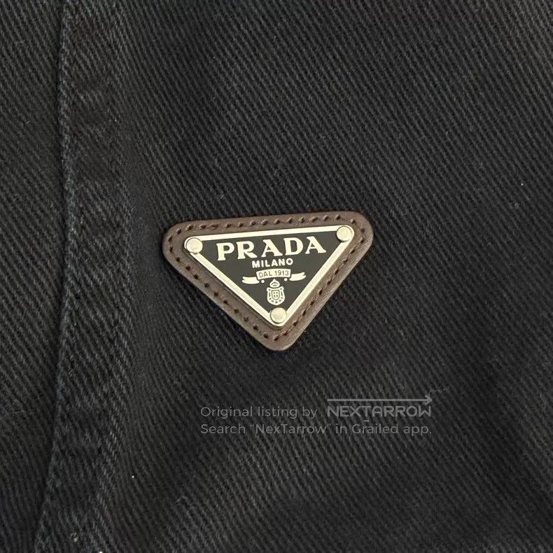 Prada Prada Black washed triangle sleeveless denim jacket Size XS / US 0-2 / IT 36-38 - 8 Thumbnail
