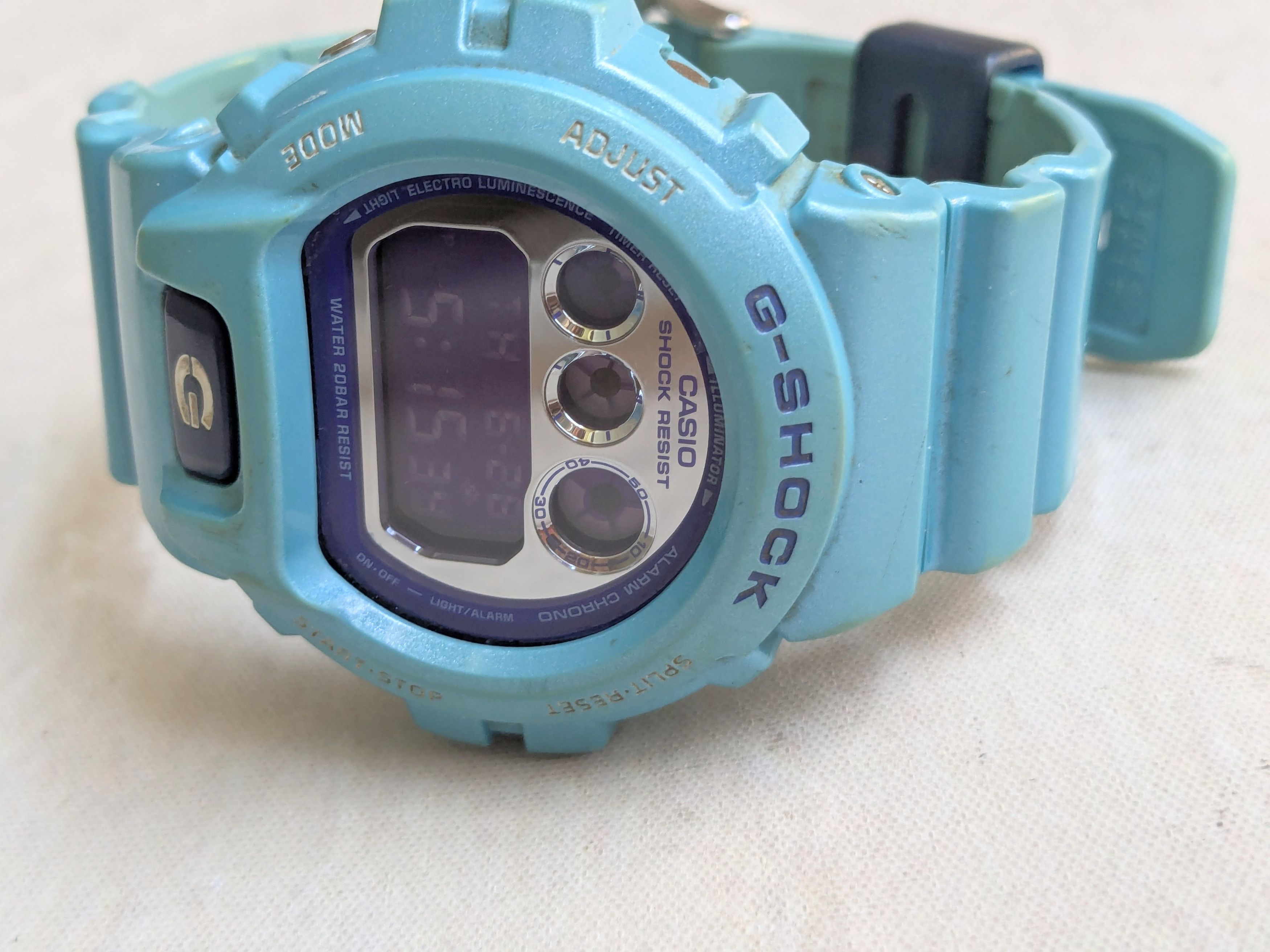 Casio G-shock Watch DW6900 Blue Turquoise Purple