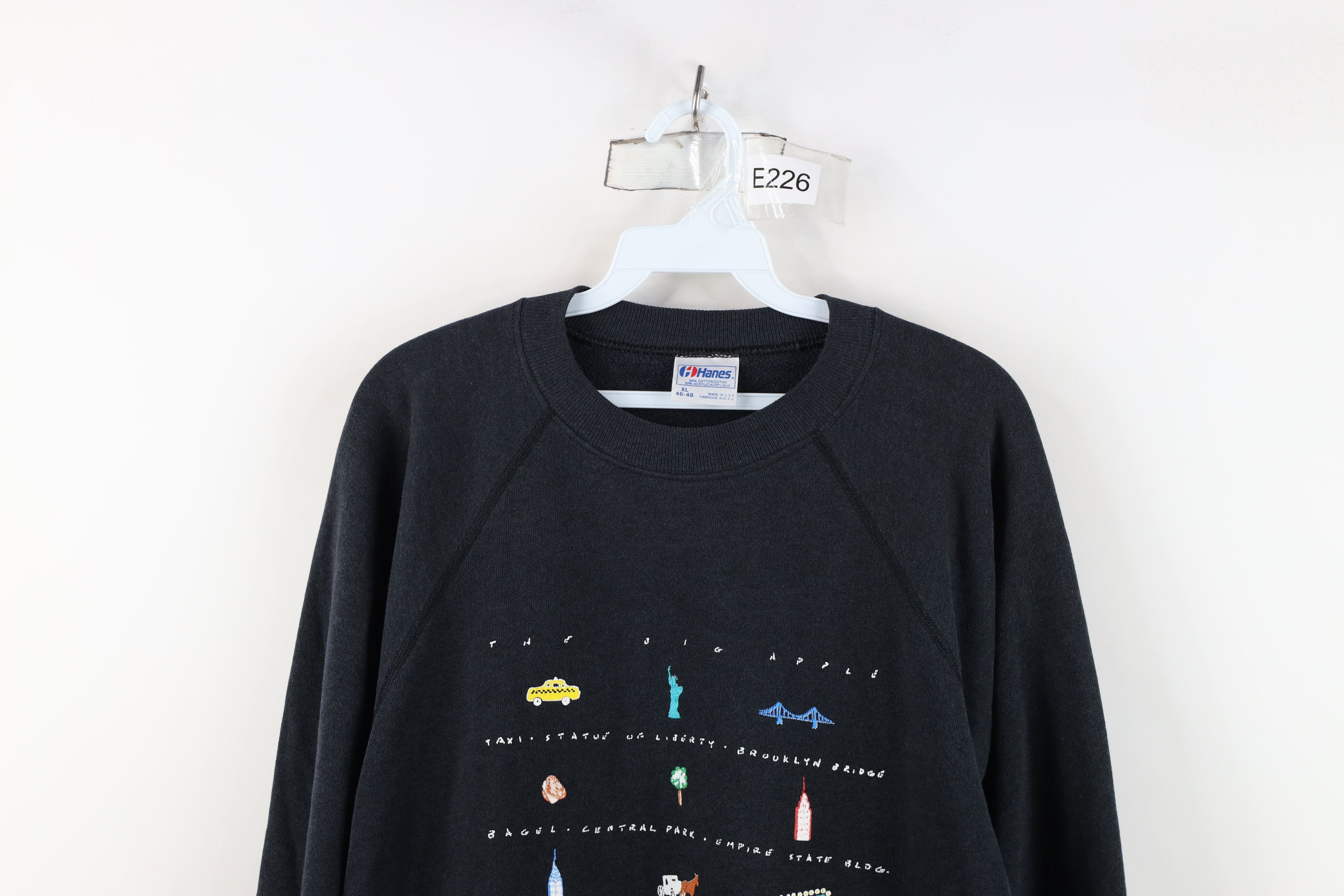 Vintage Vintage 80s The Big Apple New York Crewneck Sweatshirt USA Size XL / US 12-14 / IT 48-50 - 2 Thumbnail