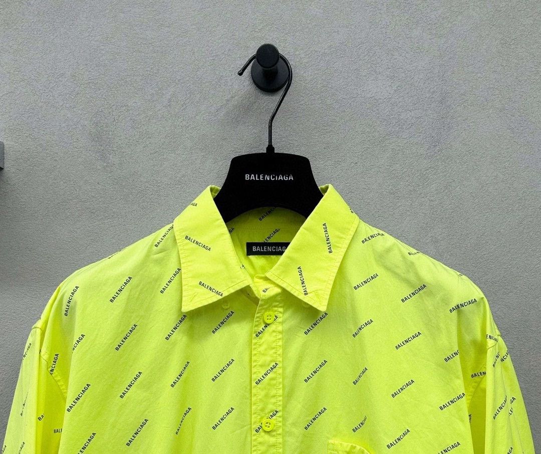 Balenciaga bright yellow long sleeve Balenciaga shirt Size US M / EU 48-50 / 2 - 4 Thumbnail