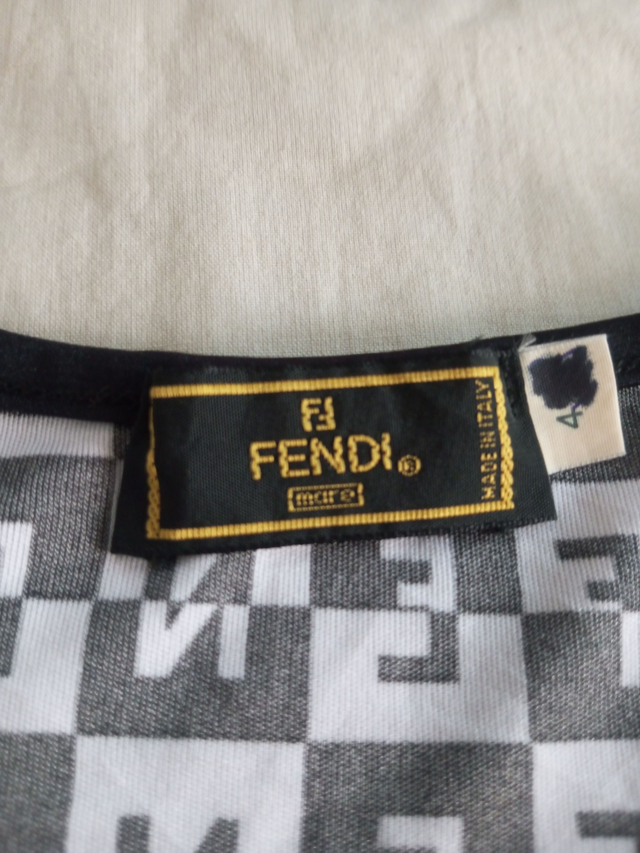 Fendi Fendi Vintage FF Logo T Shirt Top Size S / US 4 / IT 40 - 4 Thumbnail