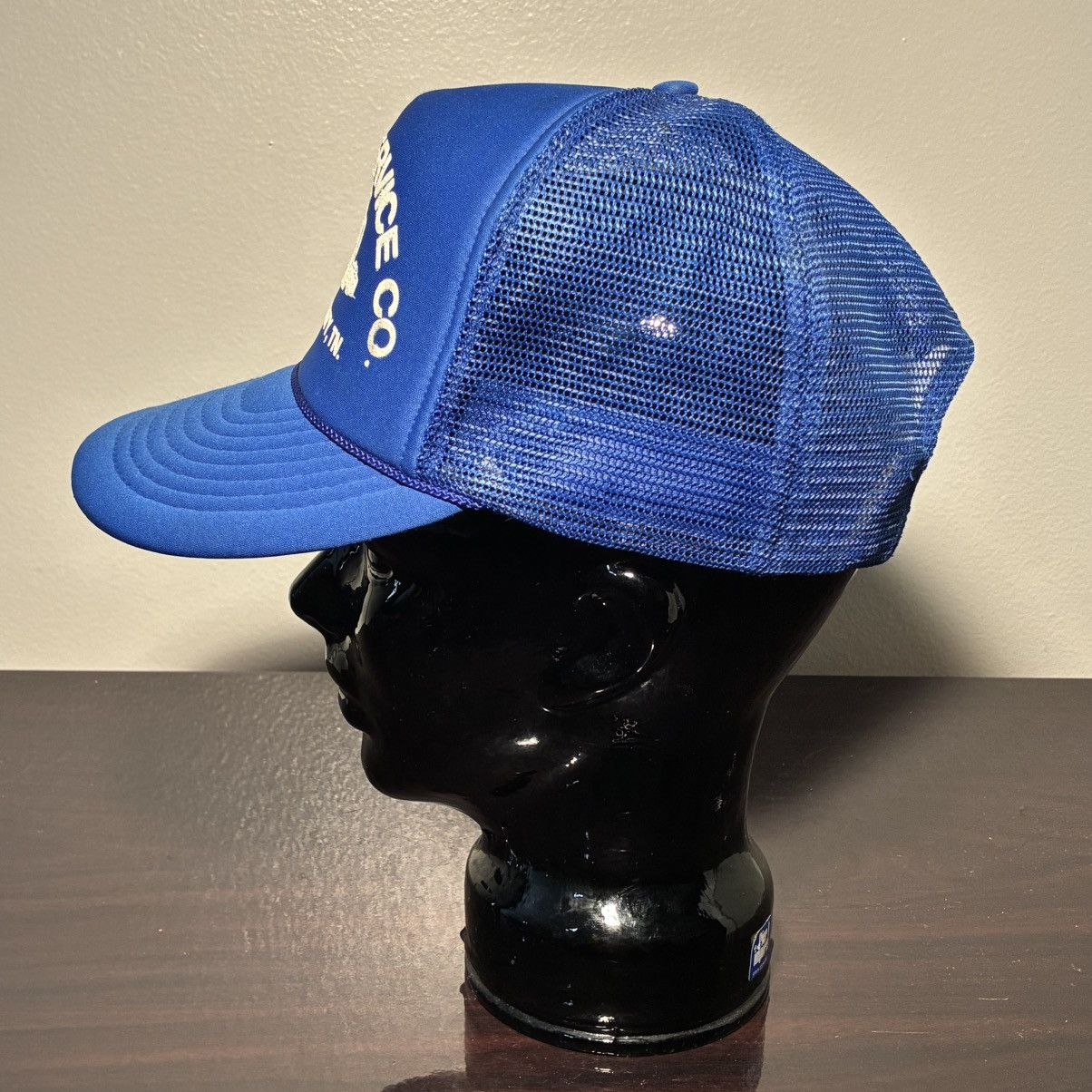 Other 80s Nissin Spring Service Co. blue trucker hat Size ONE SIZE - 4 Thumbnail