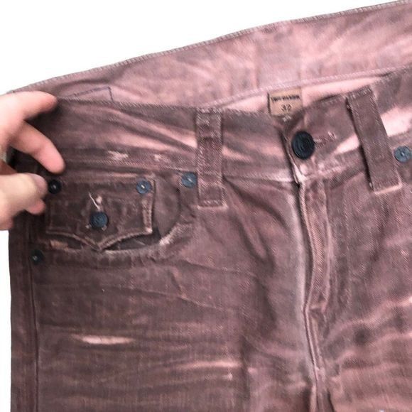 Vintage True Religion Jeans Size 32 RICKY Color Coated