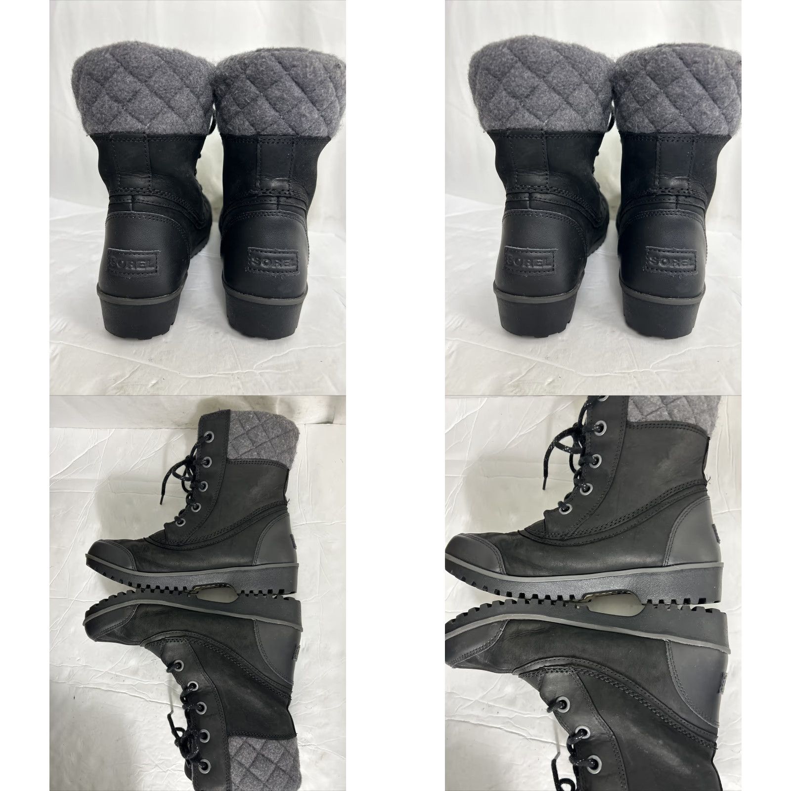 SOREL Sorel Meribel Lace Up Black Leather Boot Women Size 8 Winter Shoe Boots Size US 8 / IT 38 - 9 Thumbnail