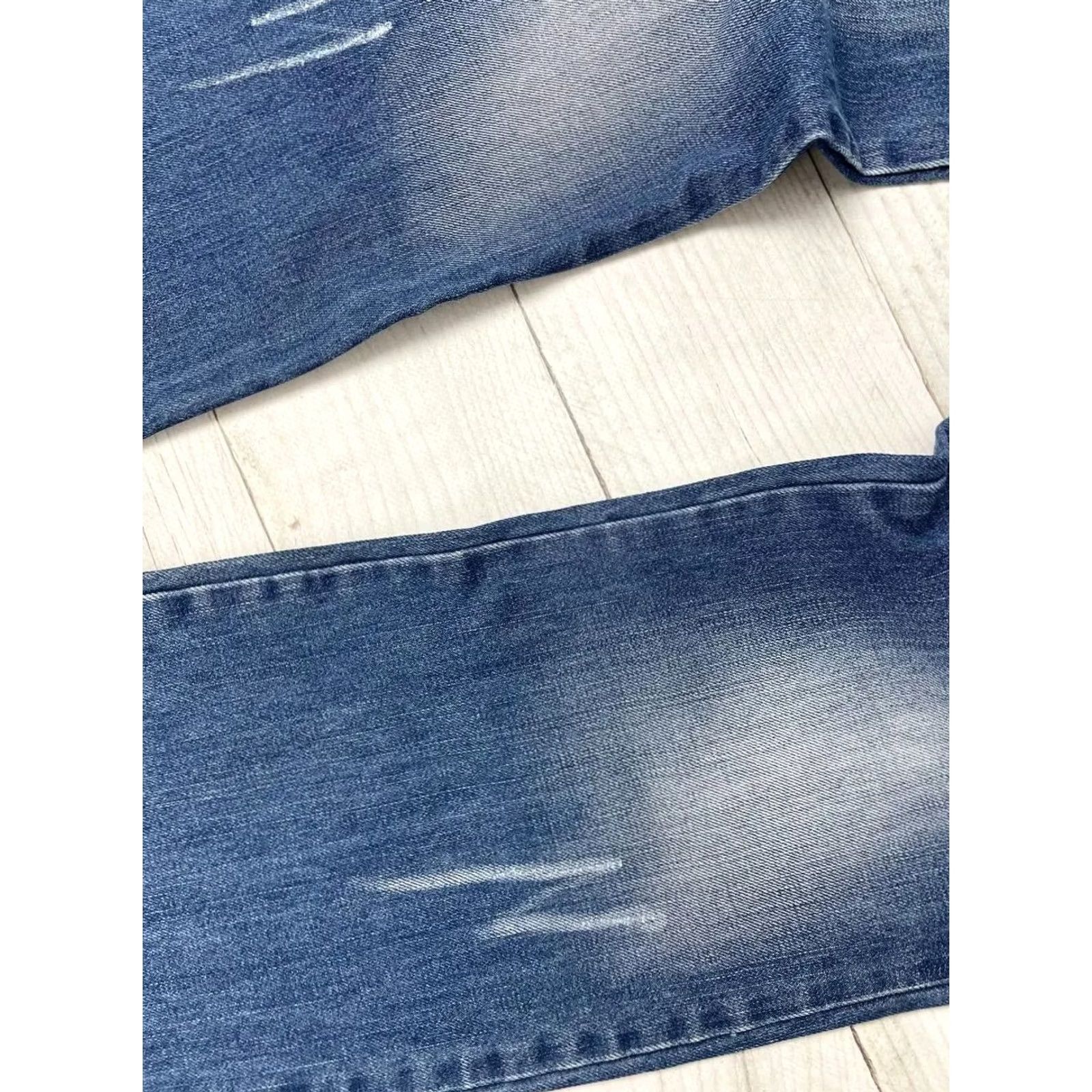 Dolce & Gabbana VINTAGE Dolce&Gabbana Jeans Denim Baggy Distressed Y2K Men Size 33 Blue Demin Jeans Distressed 33 31in 40cm 78cm Men Jeans Blue Dolce&Gabbana Size US 33 - 6 Thumbnail