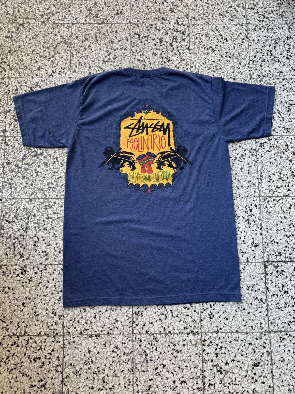 Stussy × Vintage 90s STUSSY RASTA Irie Gant Break Jah RYDM Marimbas Made USA Size US XL / EU 56 / 4 - 4 Thumbnail