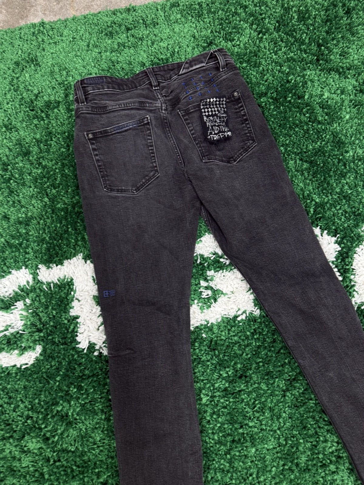 Ksubi Ksubi Distressed Chitch Blu Bottle Denim Jeans 30 Blue Flag Size US 30 / EU 46 - 2 Thumbnail