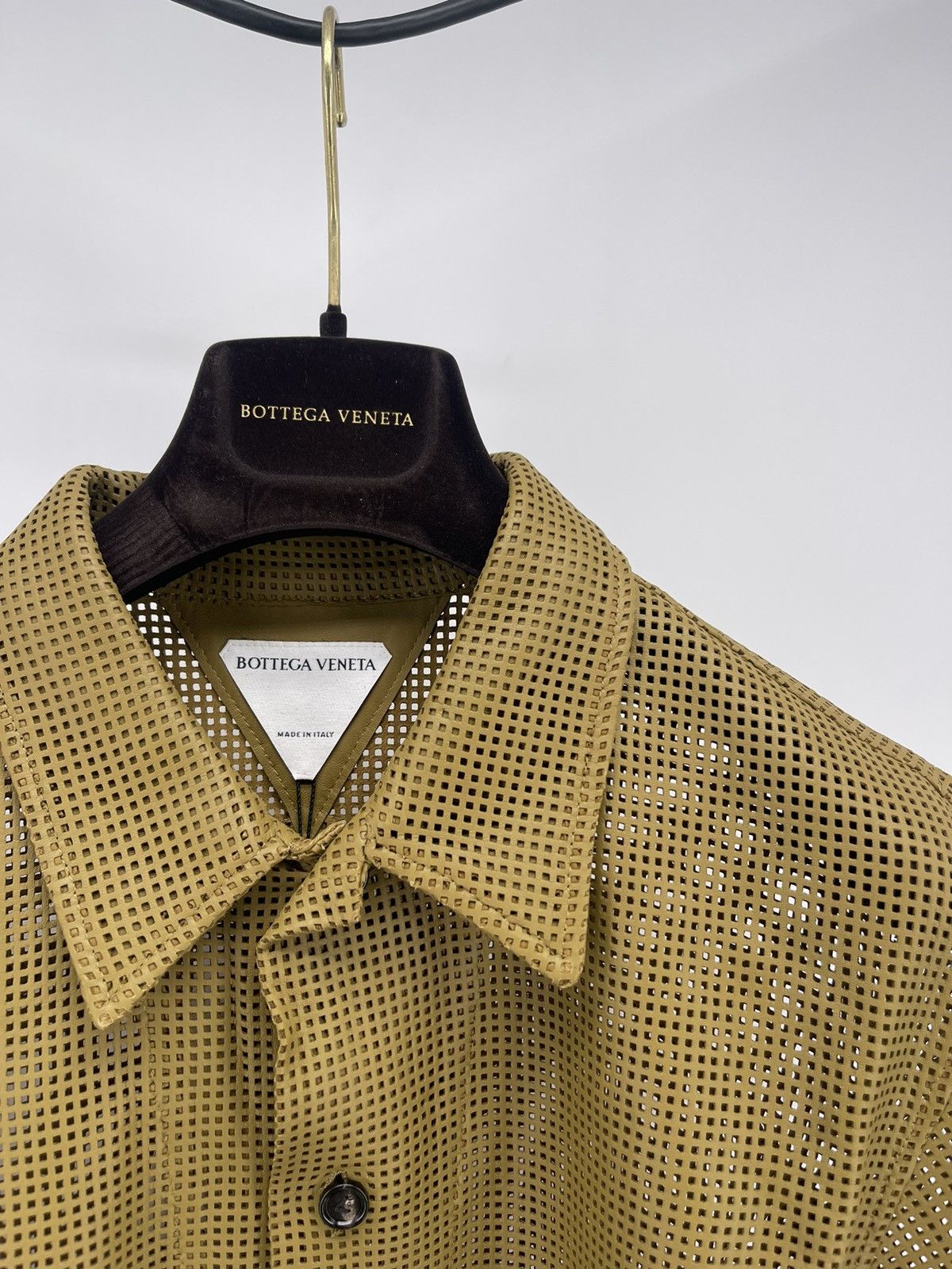 Bottega Veneta Bottega Veneta leather shirt size 48 Size US M / EU 48-50 / 2 - 2 Thumbnail