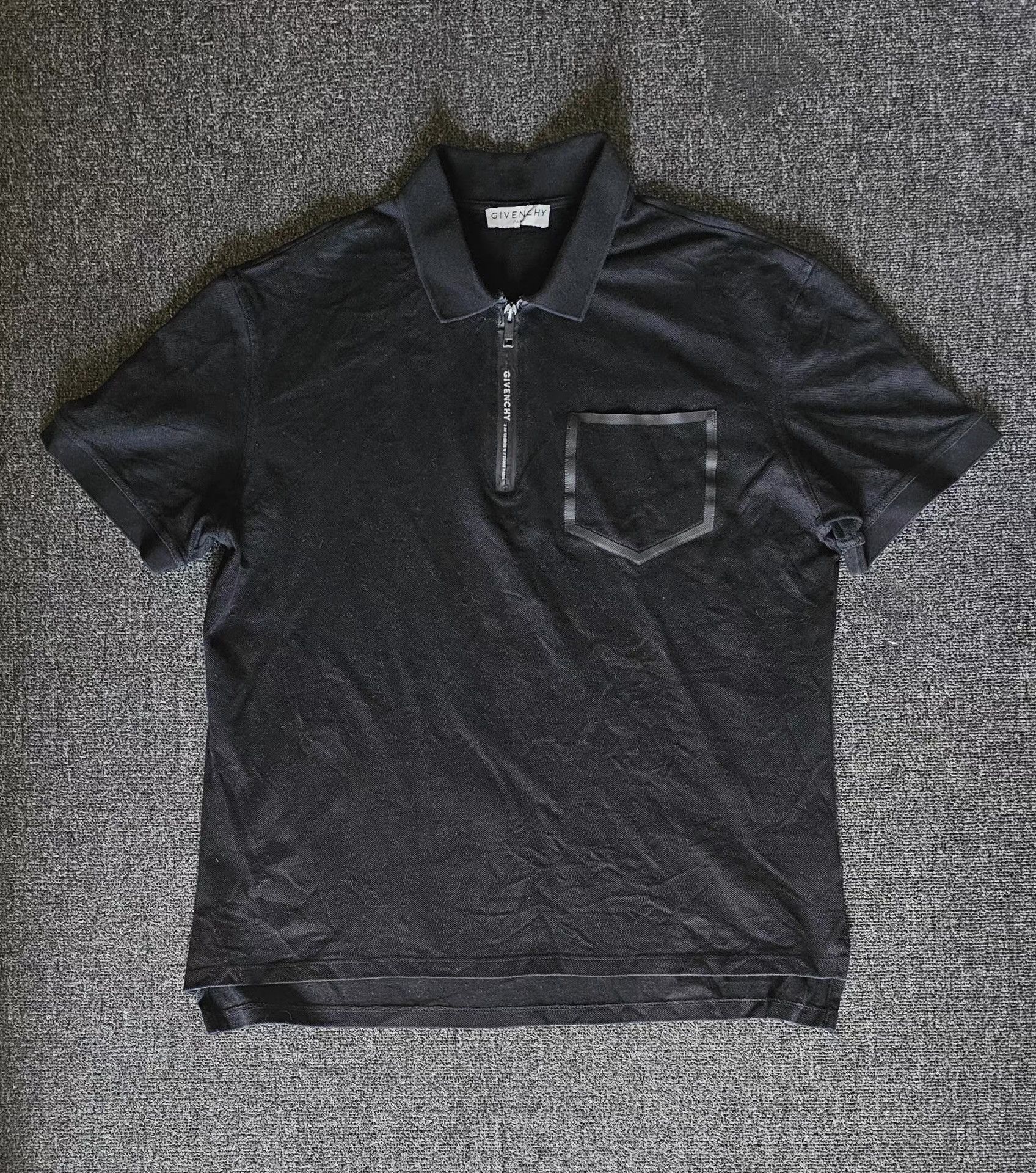 Givenchy Givenchy Men's Black Polo Shirt, Size US XXL / EU 58 / 5 - 1 Thumbnail