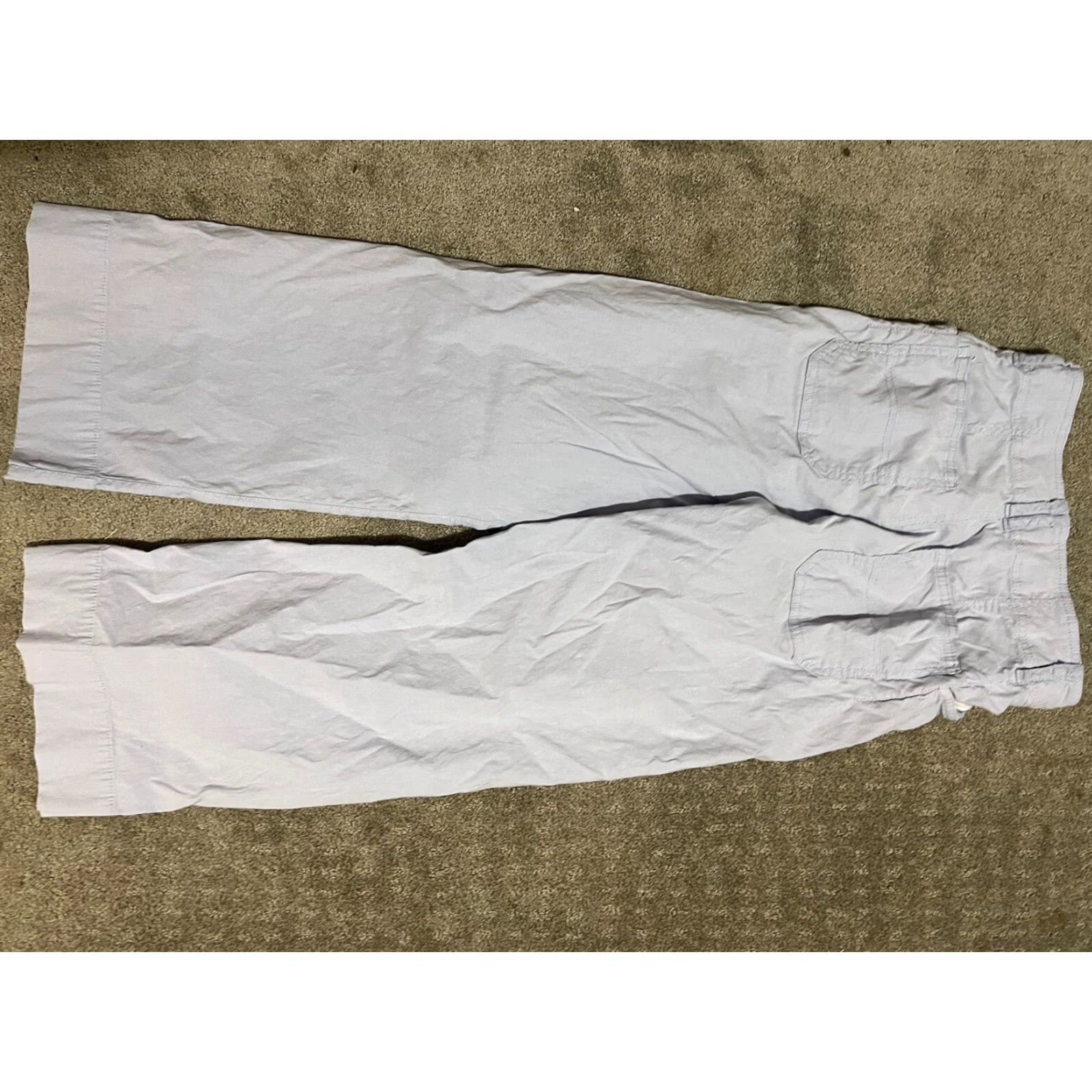 Anthropologie Anthropologie Pants Cropped Flare Solid 26 Blue Pockets Mid Rise Womens Size 26" / US 2 / IT 38 - 3 Thumbnail