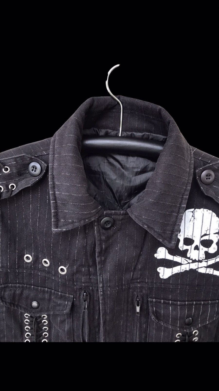 Japanese Brand Euphuistic Japan Skull Punk Streetwear Rockstar Jacket Size US L / EU 52-54 / 3 - 4 Thumbnail