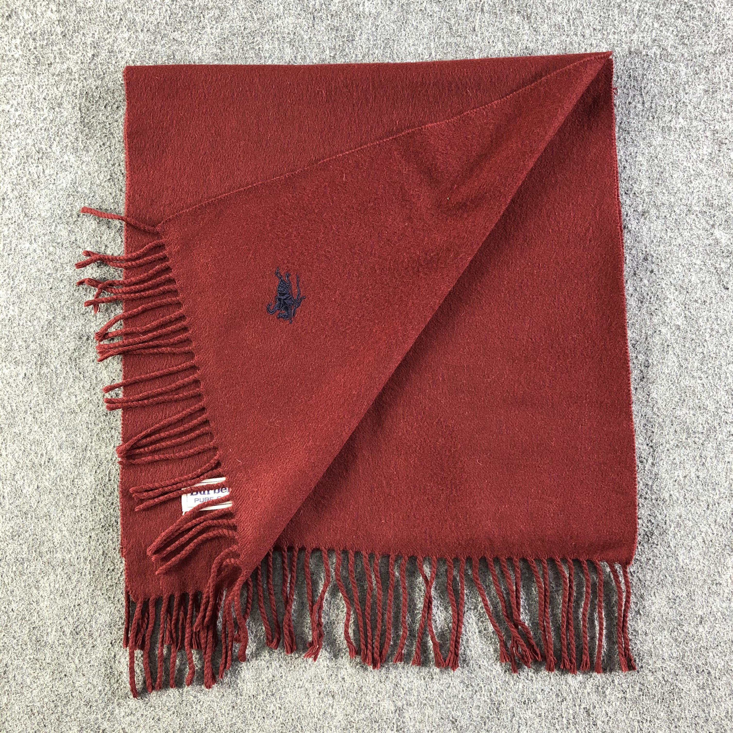 Burberry Burberrys Pure Cashmere Scarf / Muffler / Neckwear P029 Size ONE SIZE - 4 Thumbnail