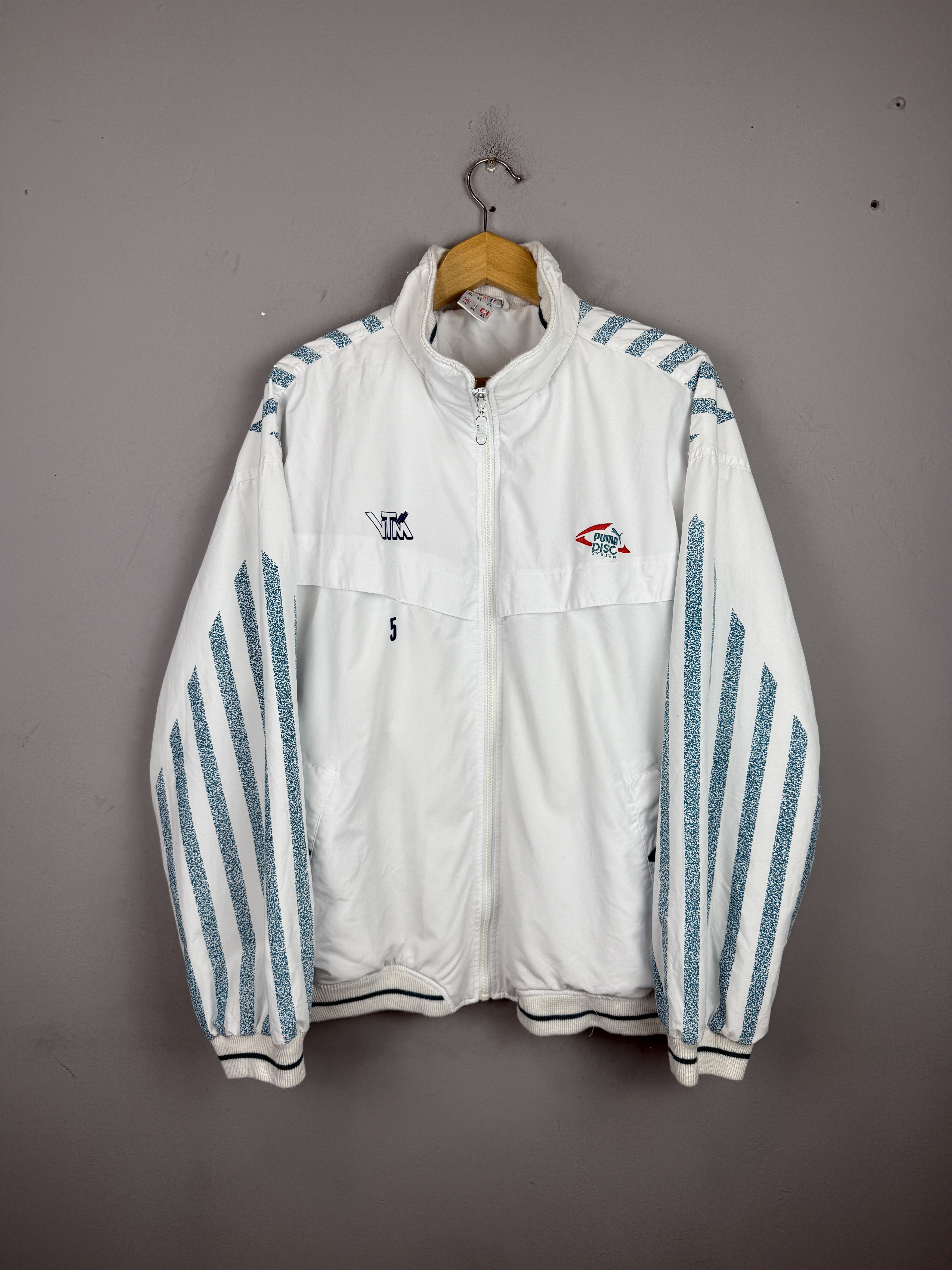 Puma × Vintage Vintage Puma Disc System Jacket VTM 5 Windbreaker Sportswear Size US XL / EU 56 / 4 - 4 Thumbnail