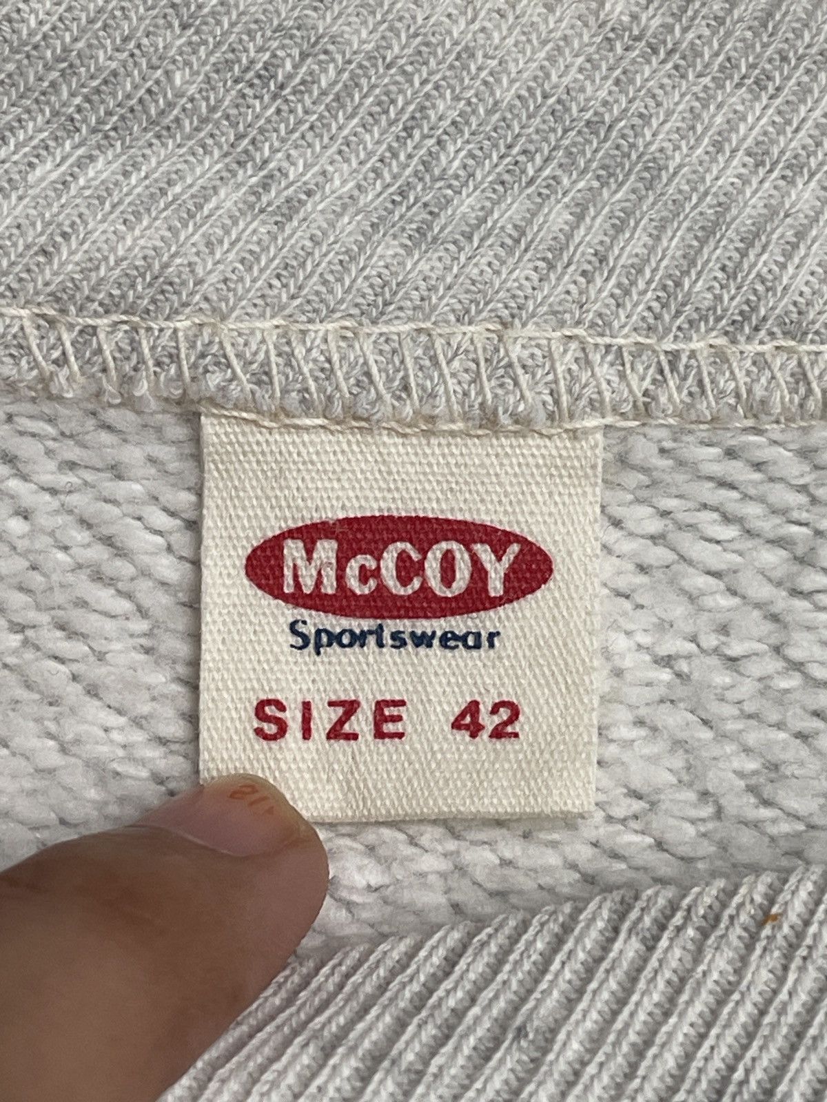 Japanese Brand × The Real McCoy's × Vintage Vintage Japanese Brand McCoy Sweatshirt 1990s Size US M / EU 48-50 / 2 - 9 Thumbnail