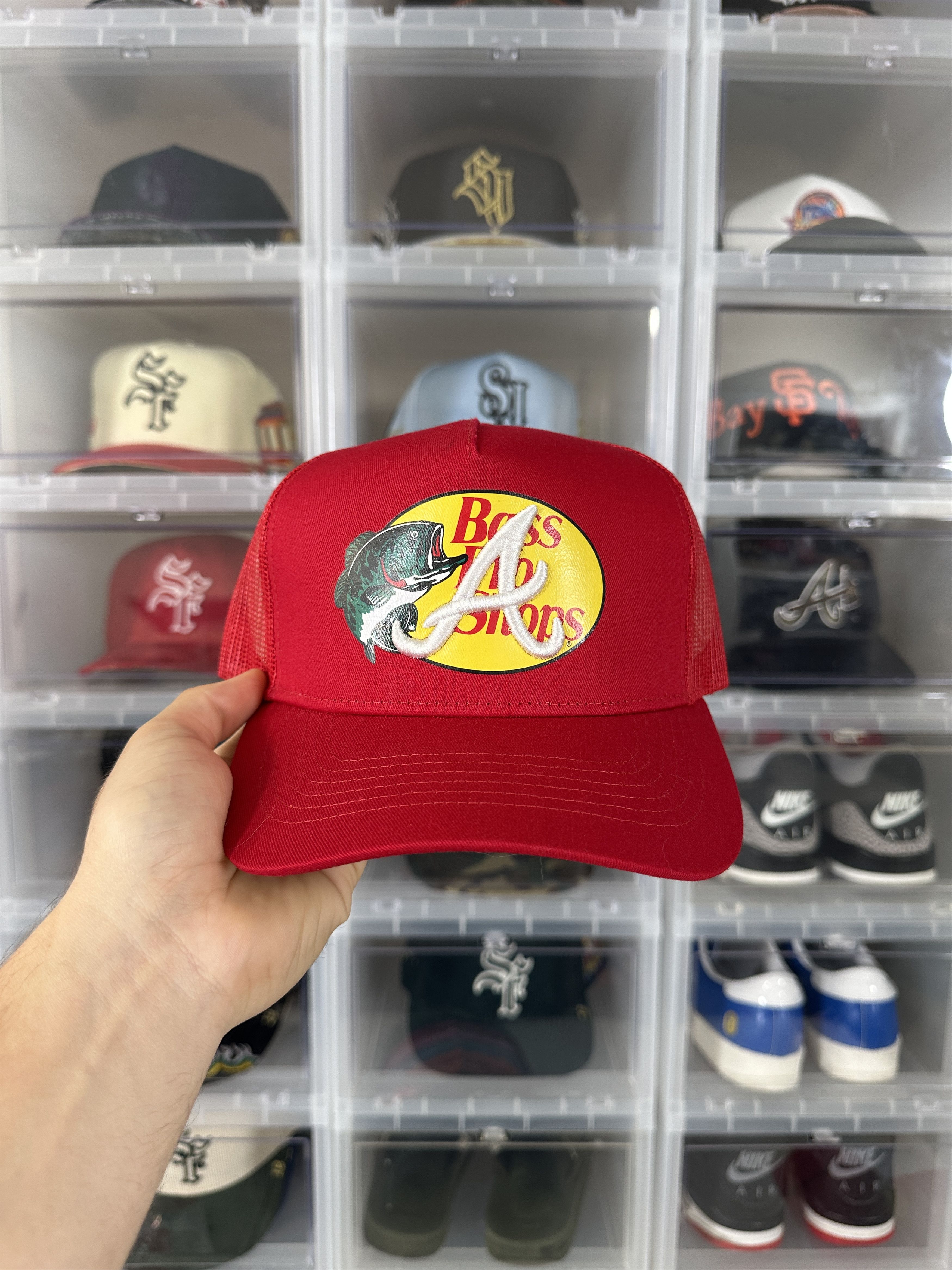 Bass Pro Shops Custom Embroidered Bass Pro Hat (Atlanta Braves) Size ONE SIZE - 1 Thumbnail