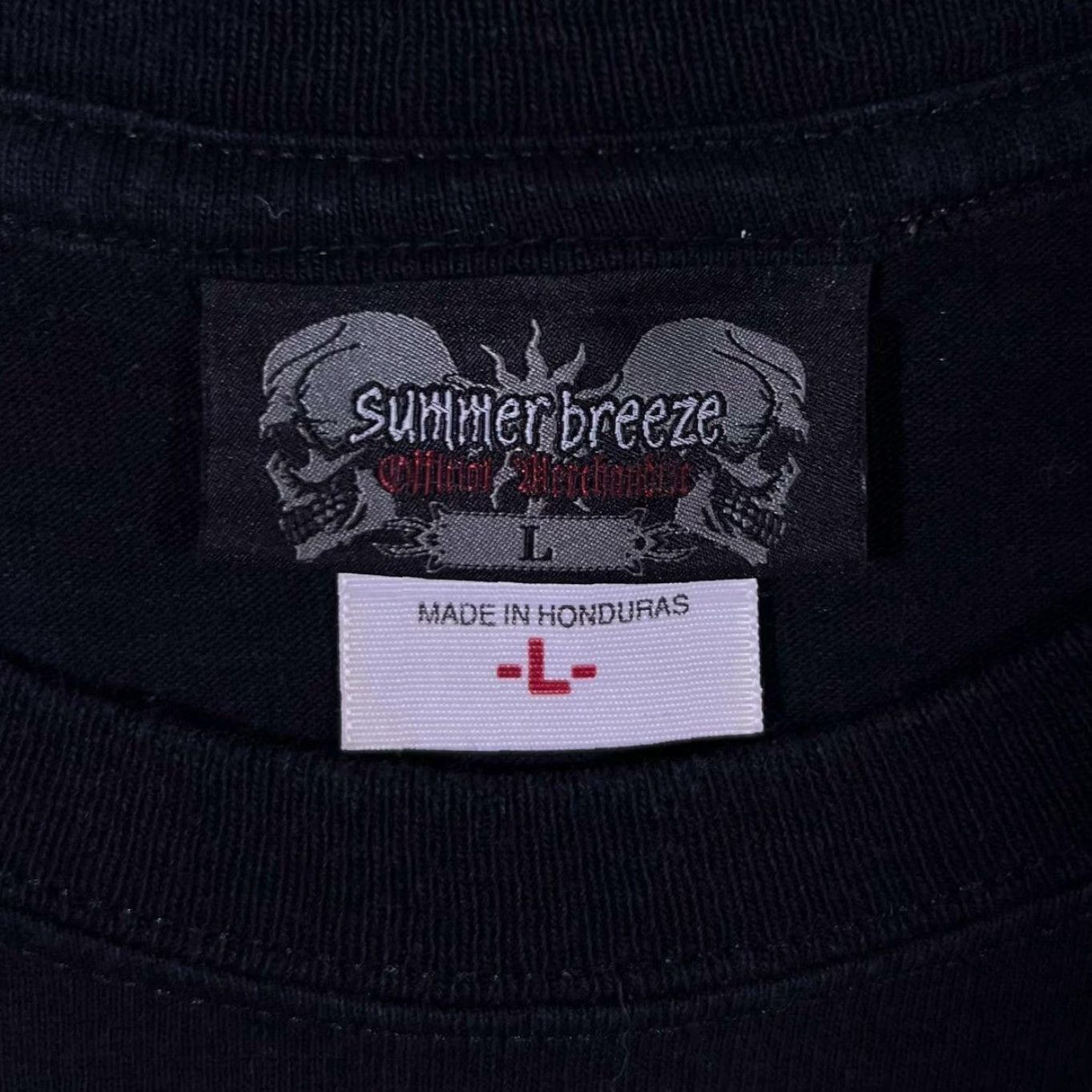 Vintage Summer Breeze Festival 2011 Hard Rock Heavy Metal Band Lineup Black T-Shirt L Mens Short Sleeve Cotton Shirt Size US L / EU 52-54 / 3 - 5 Thumbnail