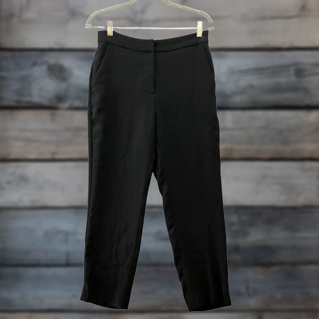 J.Crew J. Crew Pull On Easy Pant Matte Crepe Womens 4 Black Dress Trouser Ankle Size 27" / US 4 / IT 40 - 1 Thumbnail