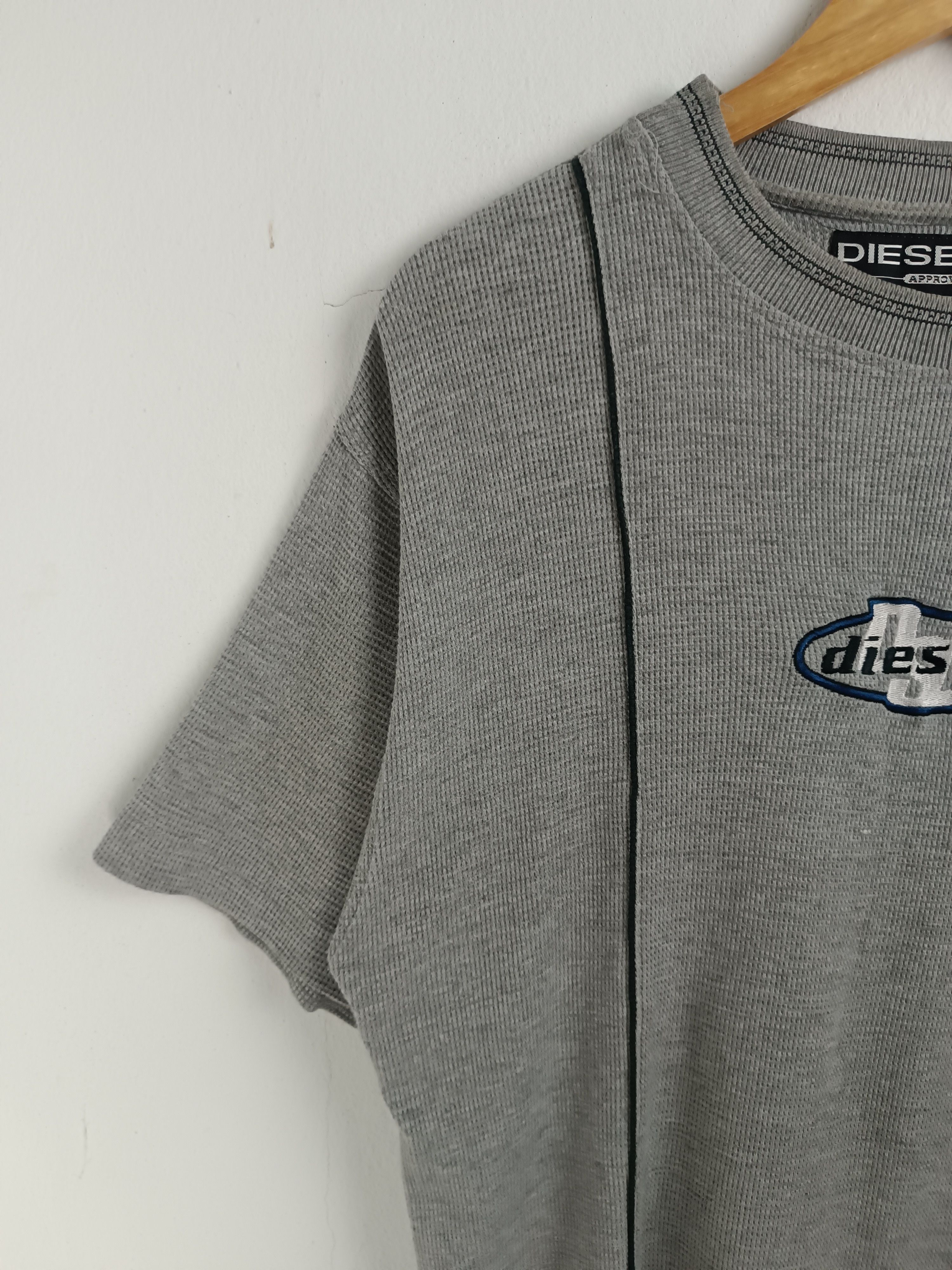Vintage VINTAGE 2000s DIE-SEL WAFFLE KNIT EMBROID LOGO Y2K VERY RARE Size US L / EU 52-54 / 3 - 5 Thumbnail